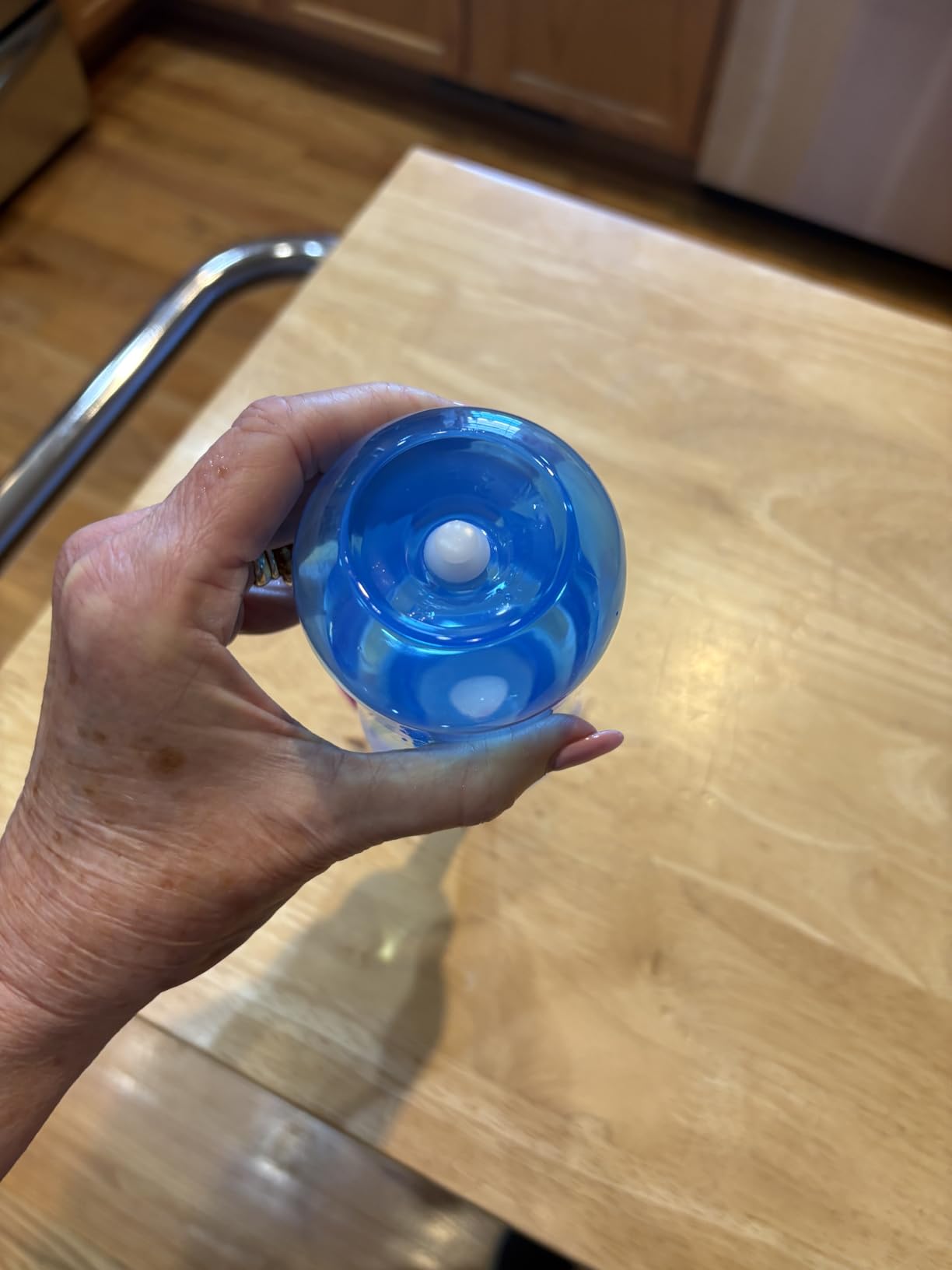 MAOEVER Neti Pot Sinus Rinse Bottle Nose Wash Cleaner Pressure Rinse Nasal Irrigation for Adult & Kid BPA Free 300 ML with 30 Nasal Wash Salt Packets and Sticker Thermometer(Blue) customer photo 2