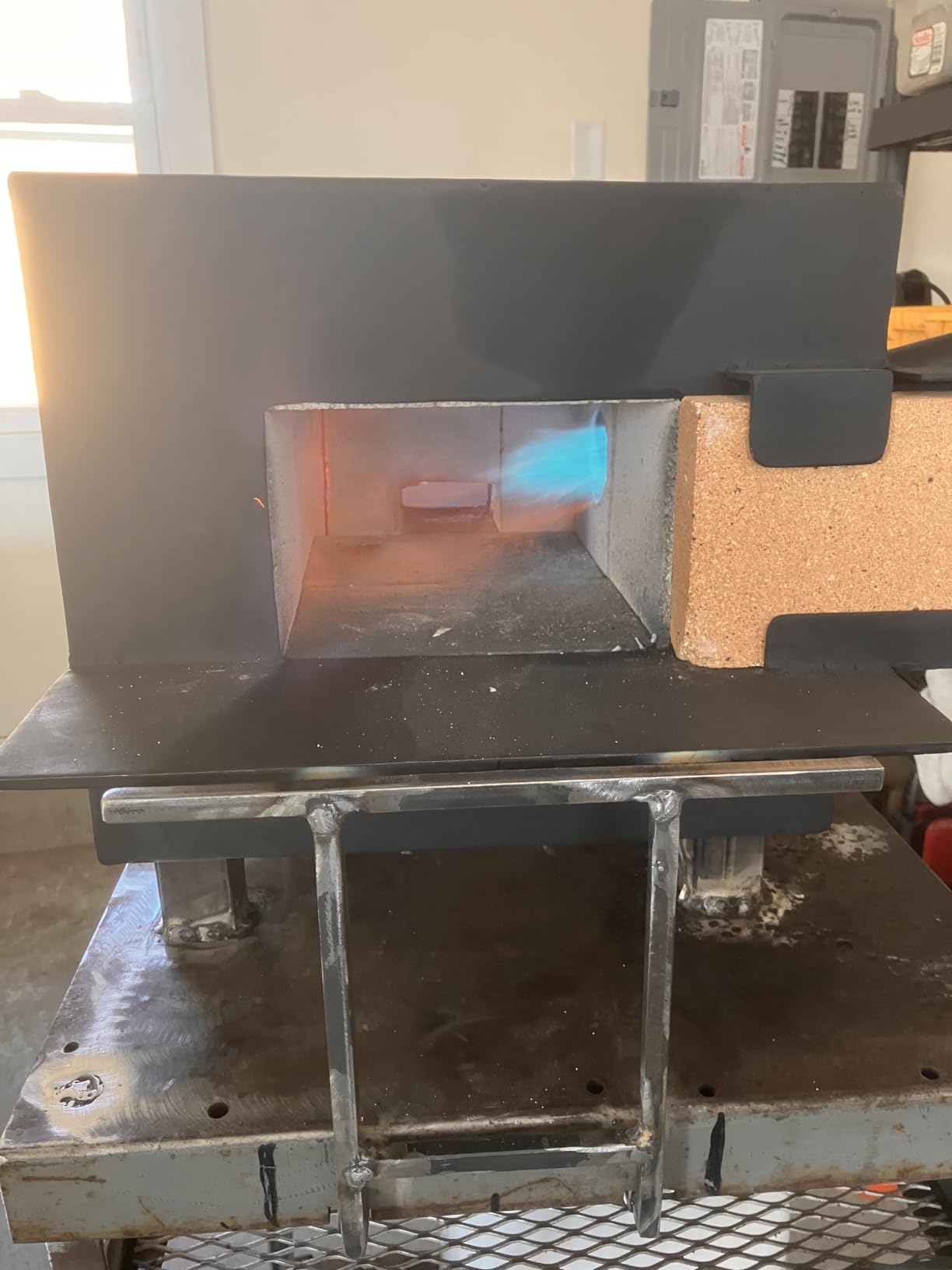 DEVIL-FORGE Gas Burner DFC (180.000 BTU), gas ball valve, air choke, Propane Forge Furnace Foundry Raku Kiln Blacksmith Farrier Knife customer photo 1