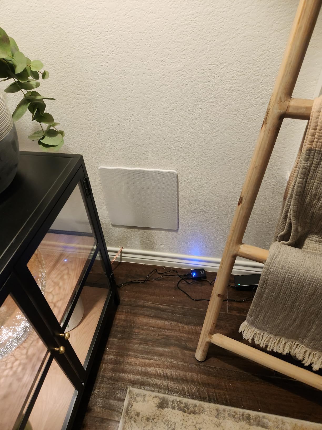 Monoprice Carbon Fiber In-Wall Speaker - 10 Inch (Each) 300 Watt Subwoofer, Easy Install For Home Theater - Alpha Series,Off-White customer photo 1