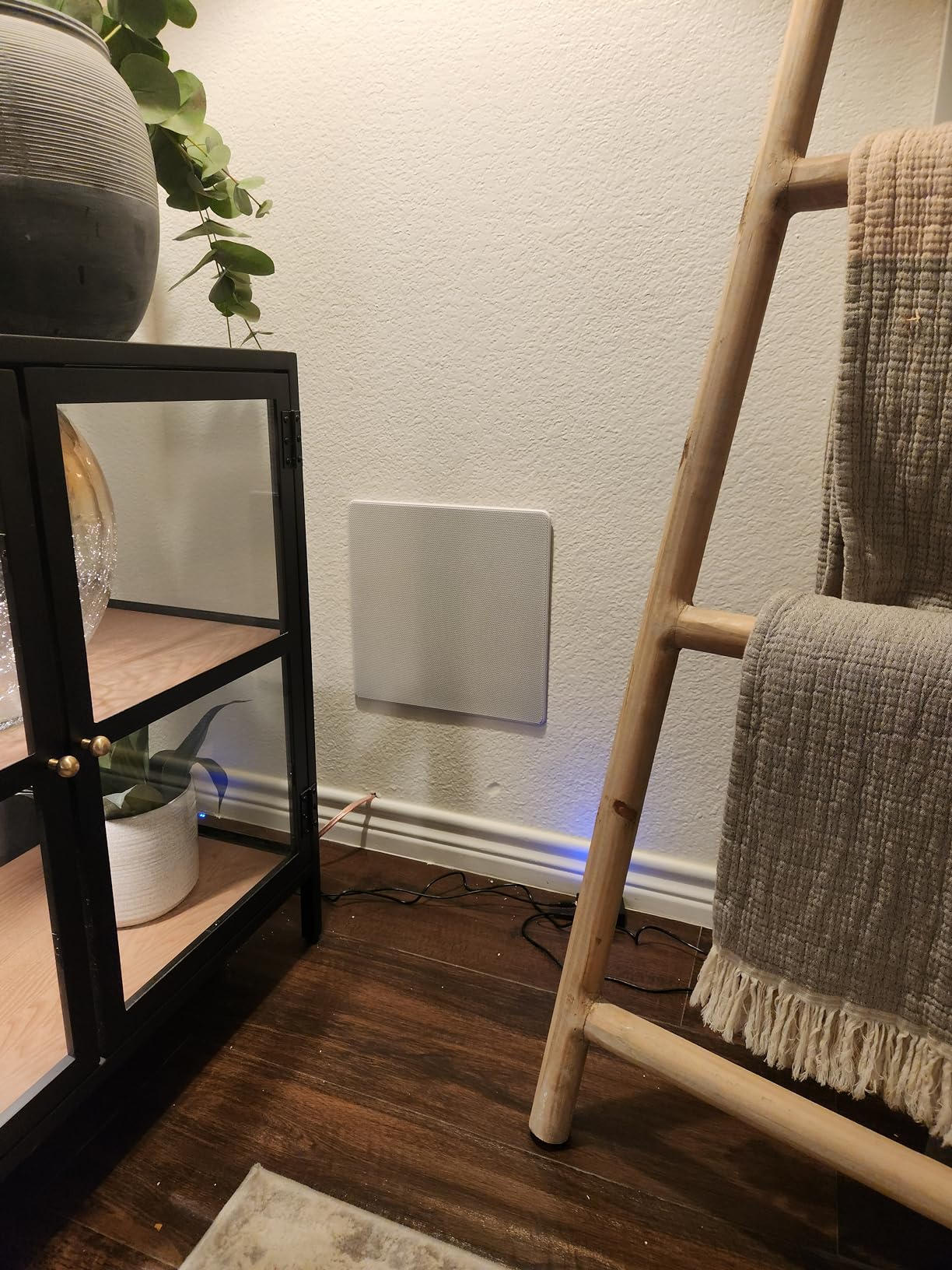 Monoprice Carbon Fiber In-Wall Speaker - 10 Inch (Each) 300 Watt Subwoofer, Easy Install For Home Theater - Alpha Series,Off-White customer photo 2