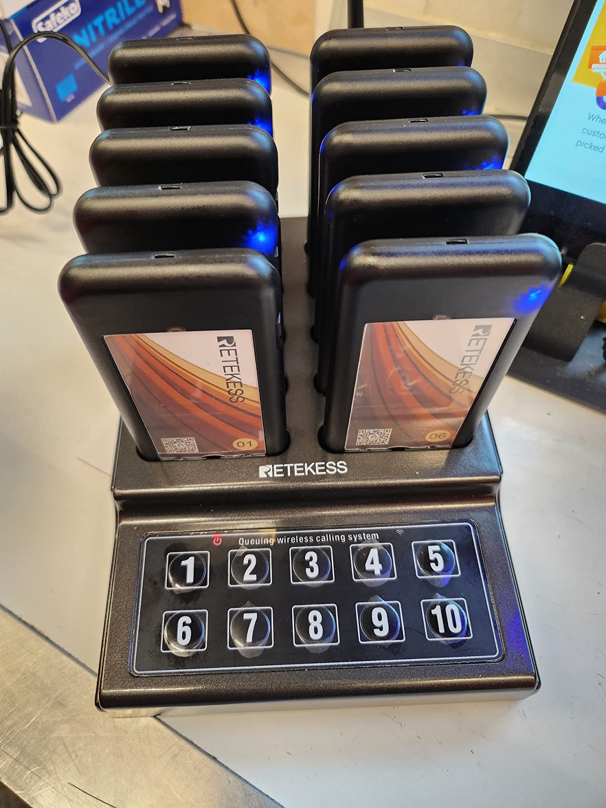 Retekess TD174 Restaurant Buzzer System, Restaurant Waiting Pager,10 Guest Pagers customer photo 2