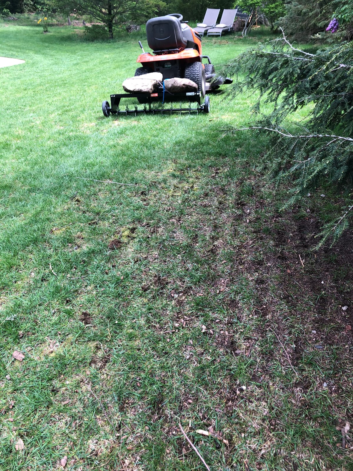 Agri-Fab 45-0544 40 inch Tow Behind Spike Aerator for Aerating Lawns; 10 Galvanized Steel Spike Disks, Universal Hitch, Black customer photo 2