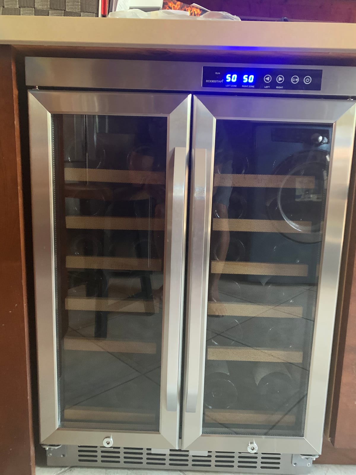 EdgeStar 24 Inch 36 Bottle Built-In Dual Zone Wine Cooler customer photo 2