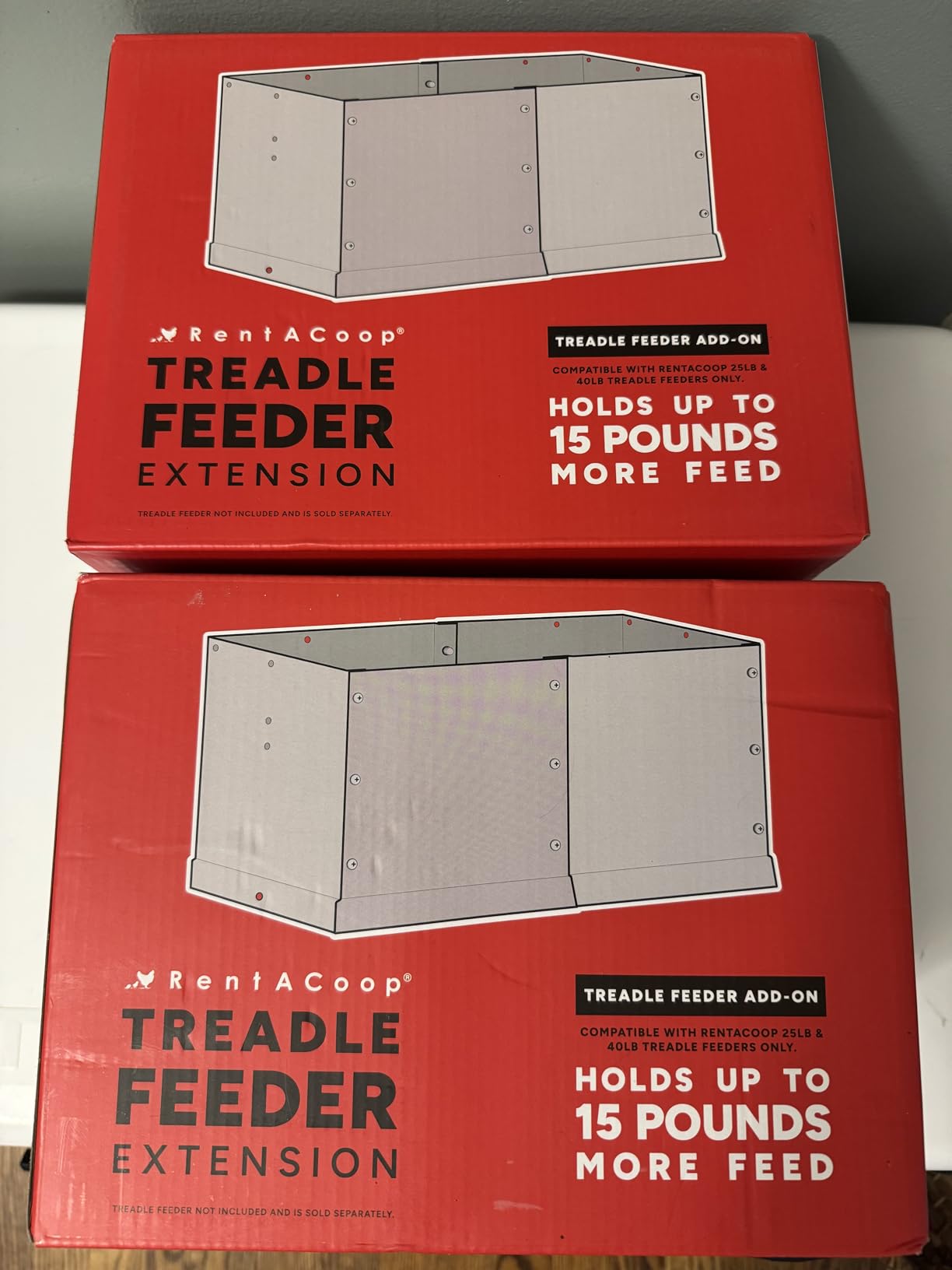 RentACoop Automatic Treadle Chicken Feeder, Rat Proof No Waste, 25 lb customer photo 2