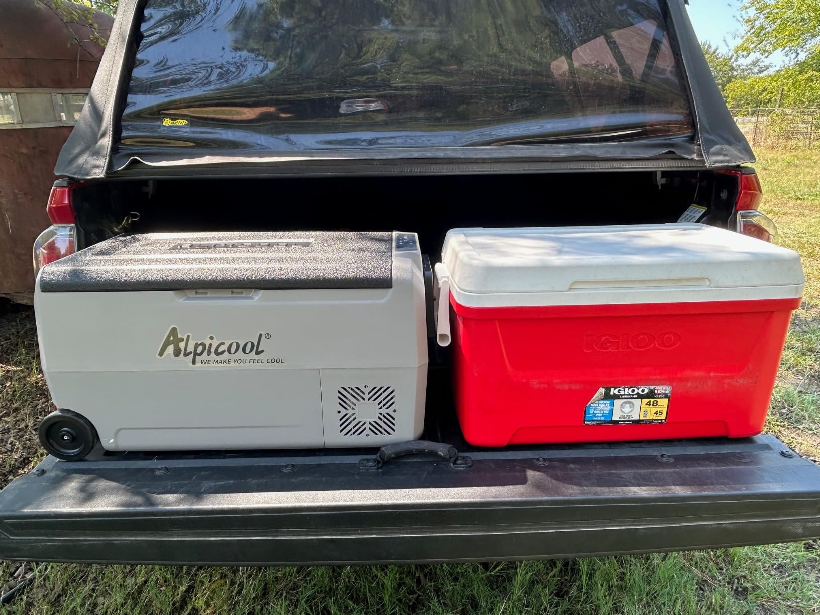 Alpicool T36 Dual Temperature Control 12 Volt Refrigerator 38 Quart Portable Car Fridge Freezer (-4°F~68°F) for Truck, RV, Boat, Camping and Travel customer photo 1