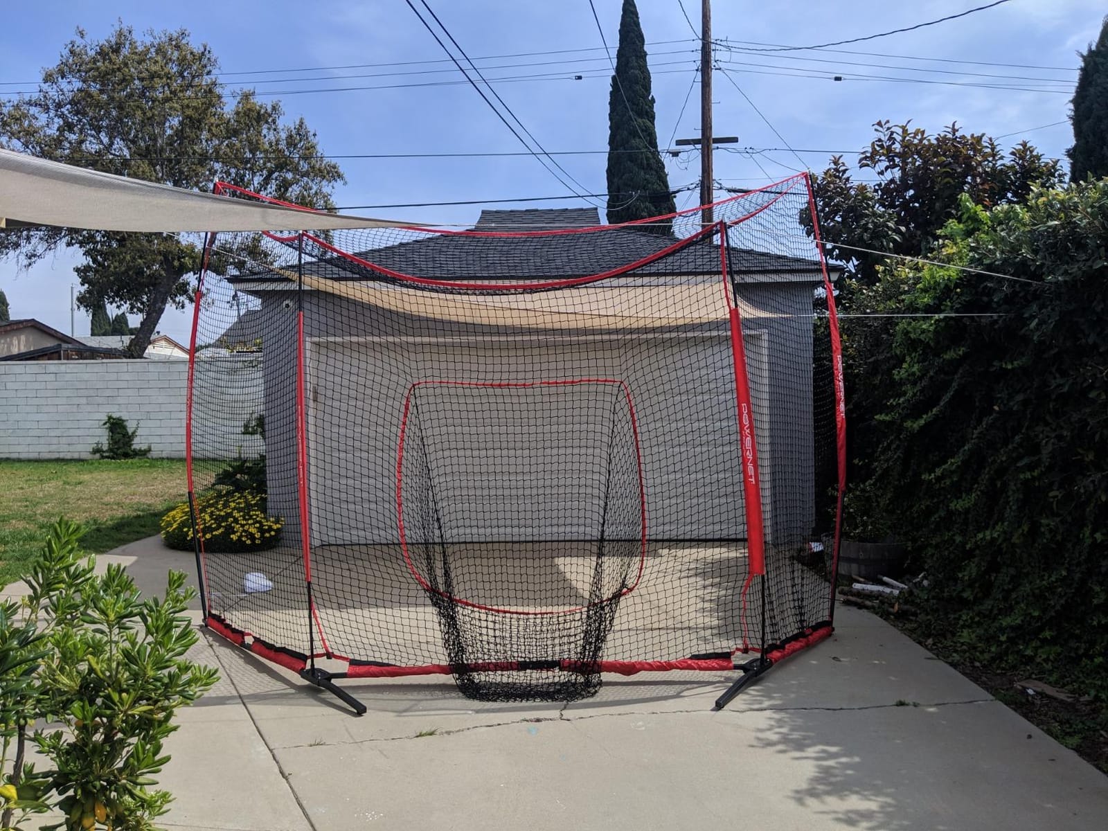PowerNet Portable Baseball Backstop, 16 FT x 9 FT Collapsible Softball & Baseball Net for Batting & Pitching, Outdoor Batting Cage for Backyard customer photo 2