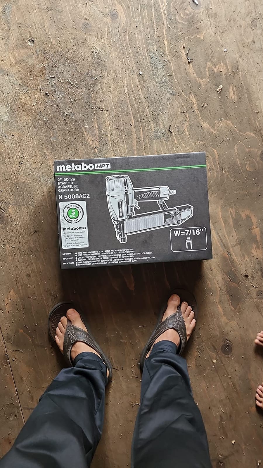 Metabo HPT 7/16 Standard Crown Stapler, 16 Gauge, Pneumatic, N5008AC2 customer photo 1