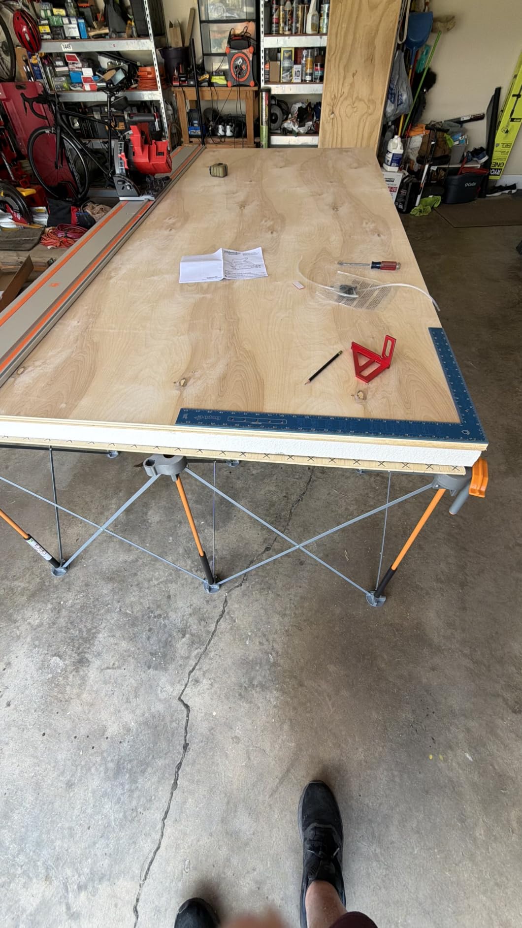 BORA Centipede Folding Work Table 4x8 ft Portable Workbench for Garage customer photo 2