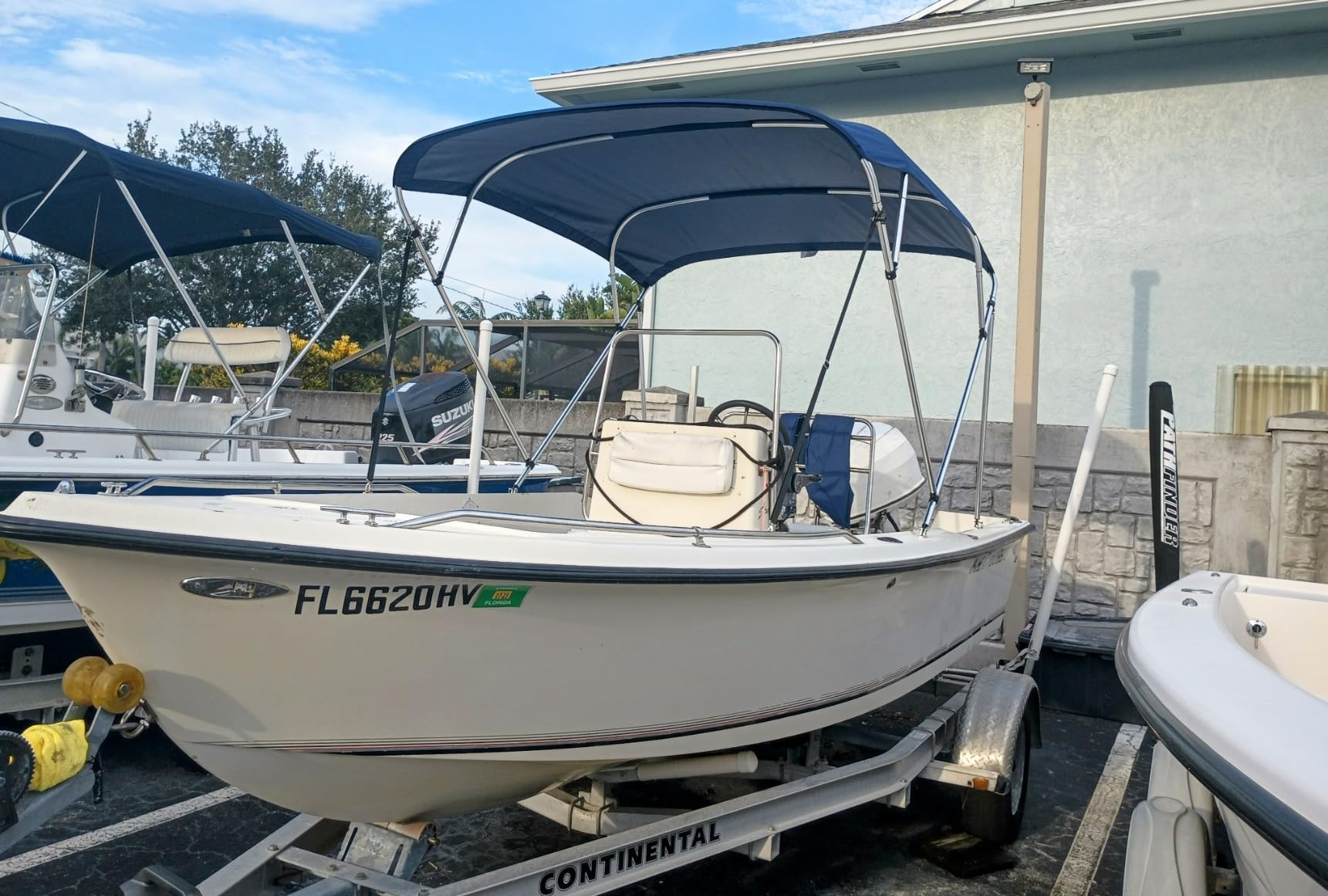 Seamander 3 Bow Bimini Top 6'L 46