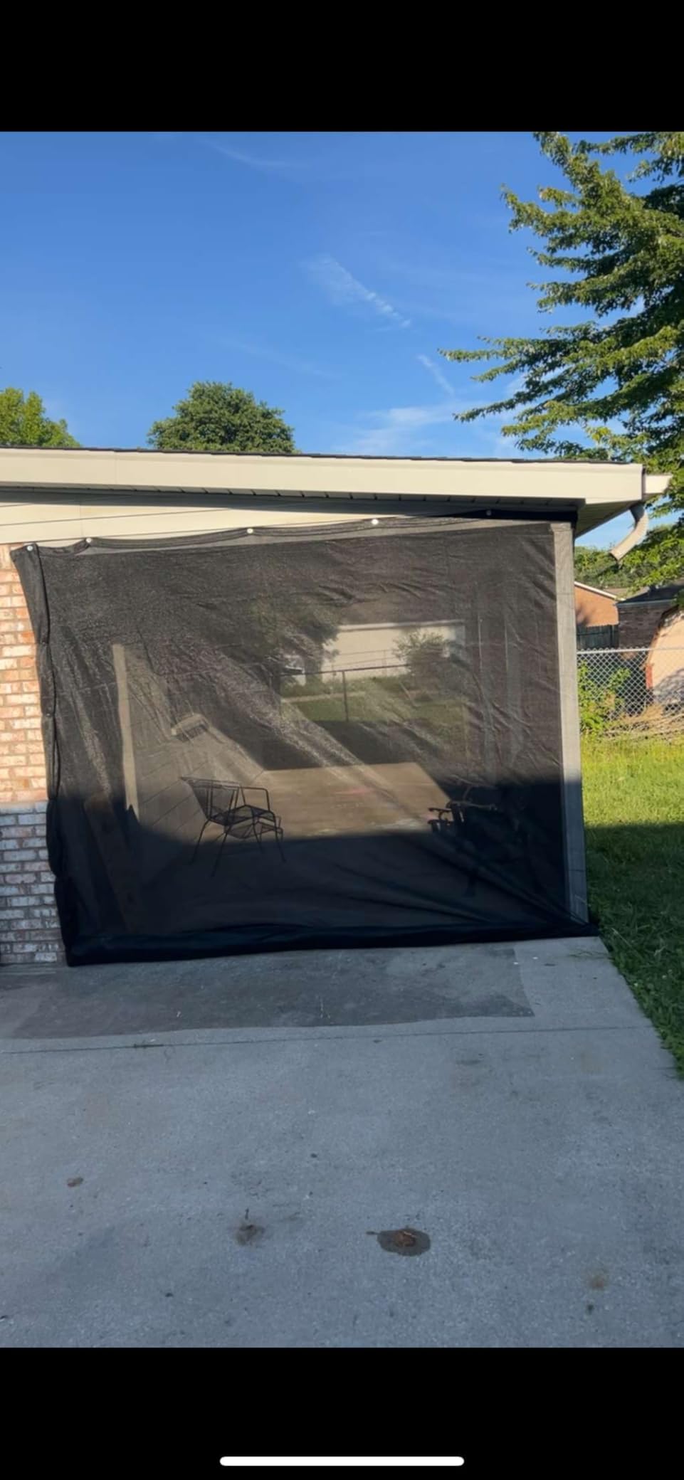 Xpose Safety Heavy Duty Mesh Tarp – 8’ x 16’ Multipurpose Black Protective Cover with Air Flow - Use for Tie Downs, Shade, Fences, Canopies, Dump Trucks – Weather and Tear Resistant customer photo 1