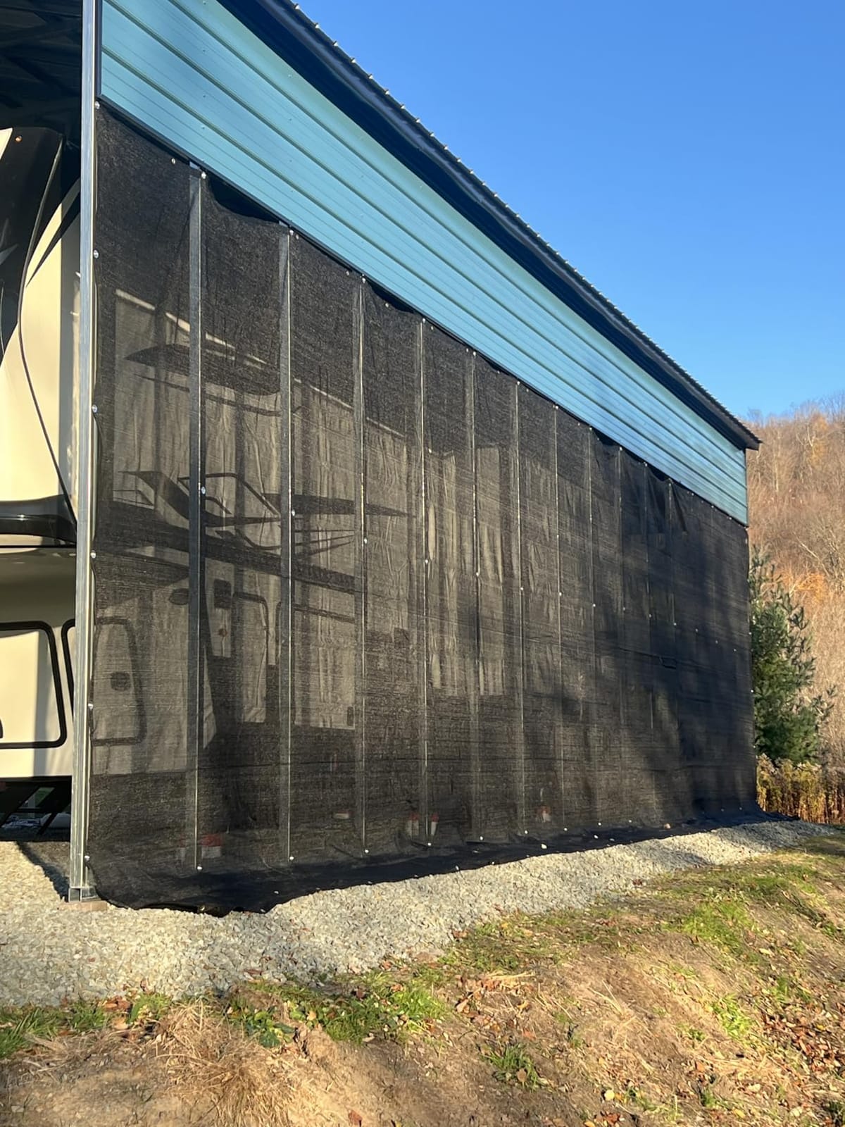 Xpose Safety Heavy Duty Mesh Tarp – 8’ x 16’ Multipurpose Black Protective Cover with Air Flow - Use for Tie Downs, Shade, Fences, Canopies, Dump Trucks – Weather and Tear Resistant customer photo 2