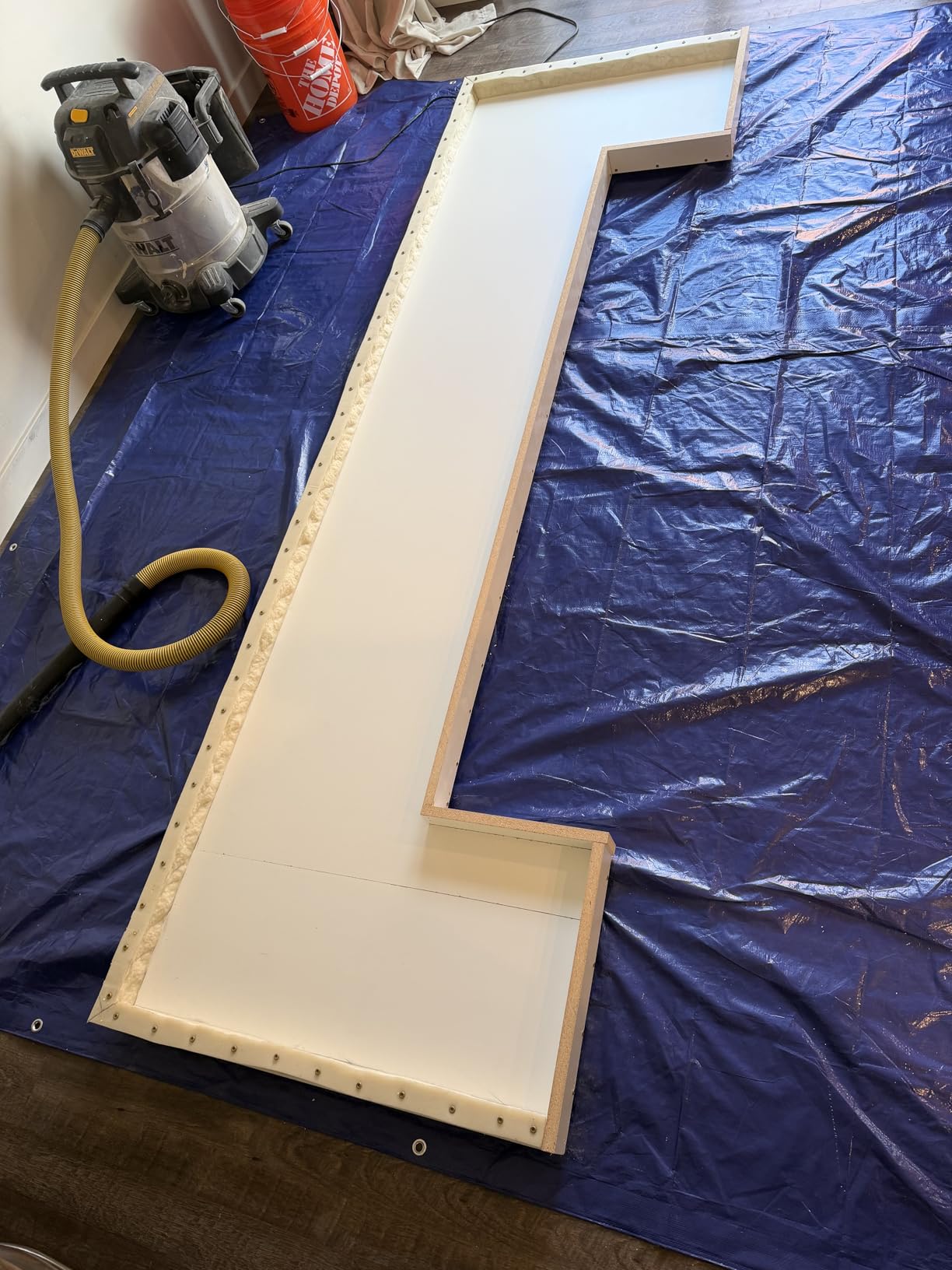 Chiseled Edge Concrete Countertop Edge Form Liner, 12'L (144