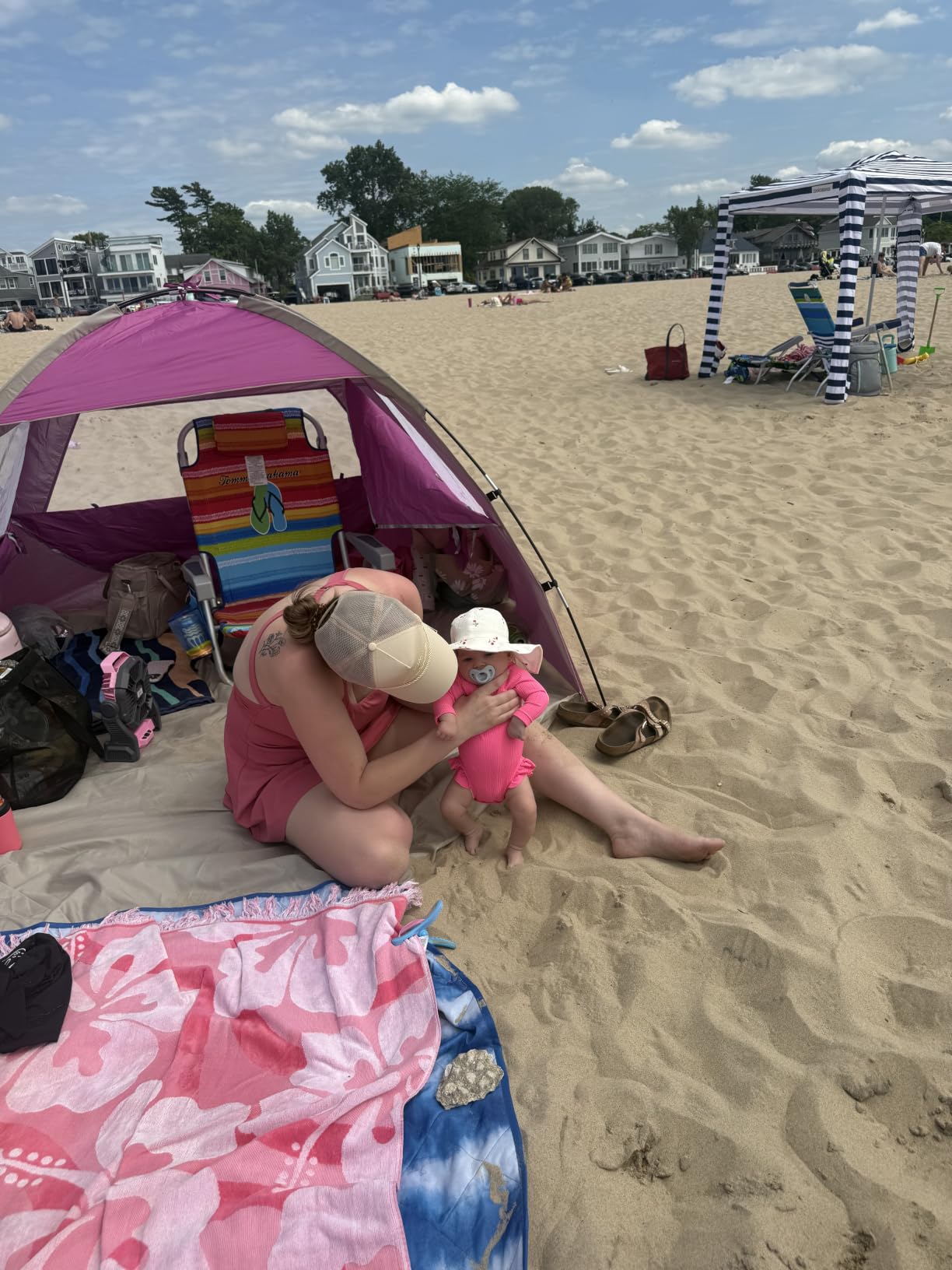 Venustas Beach Tent Sun Shelter for 3/4/6/8 Person, UPF 50+ UV Protection Beach Canopy, Lightweight and Easy Setup Cabana, Portable Shade Tent customer photo 2