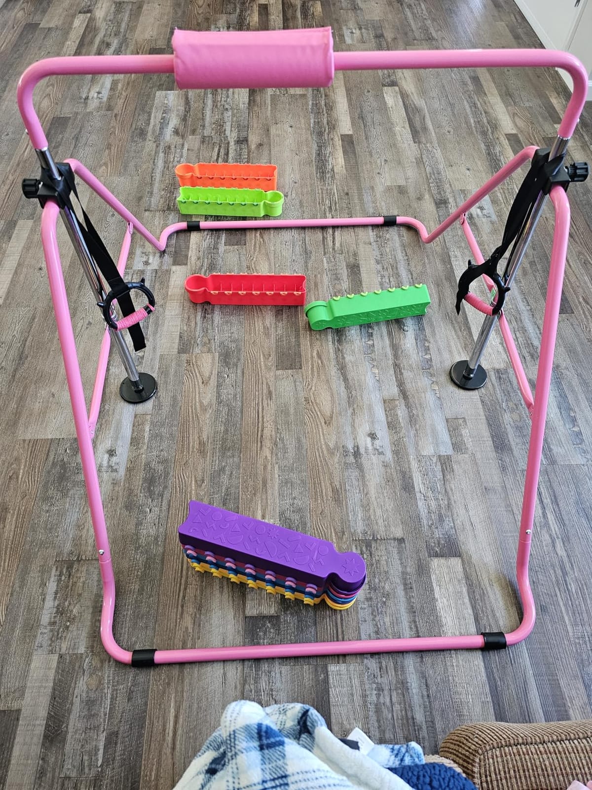Tepemccu Gymnastics Bars, Adjustable Gymnastic Horizontal Bars for Kids customer photo 1