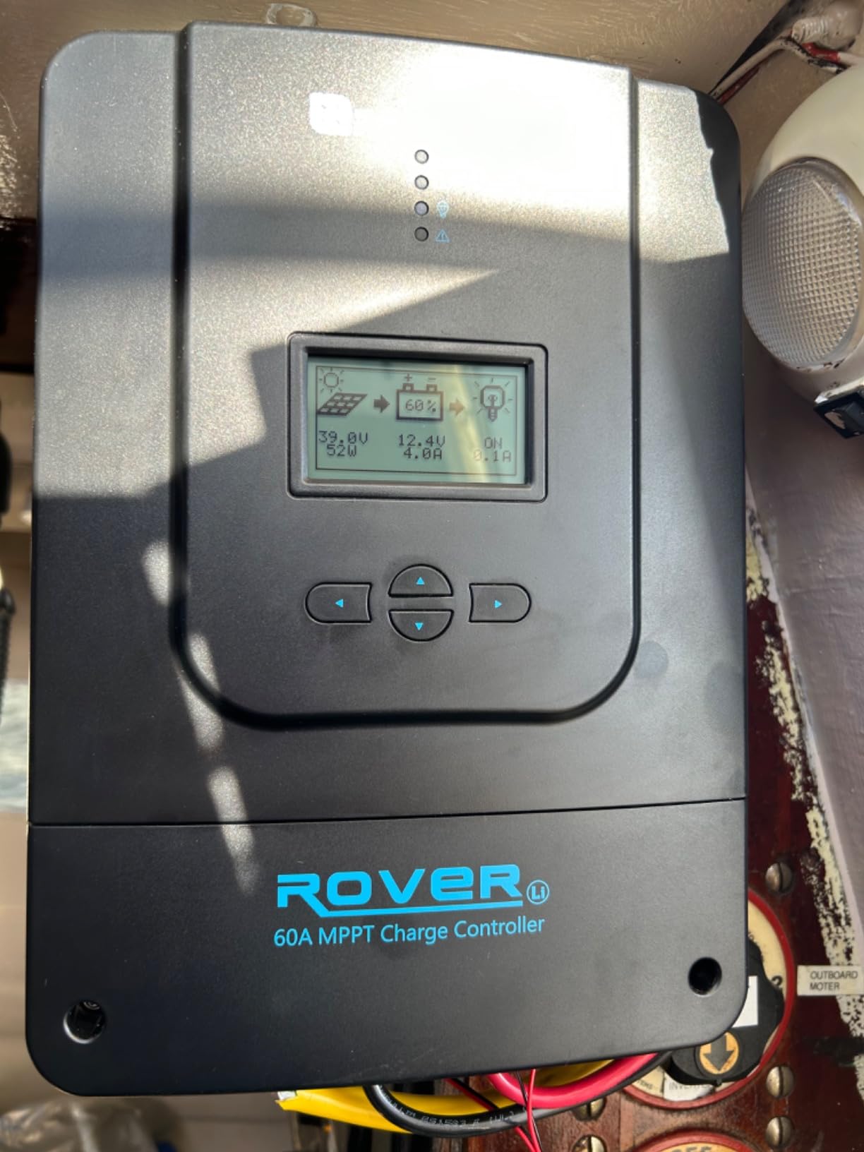 Renogy Rover MPPT Solar Charge Controller 60A 12/24/36/48V for Solar Panels | 150V PV input, AGM/Gel/Flooded (auto), Li (manual), MPPT 99%, overcharge/short protection, negative ground, for off-grid customer photo 2