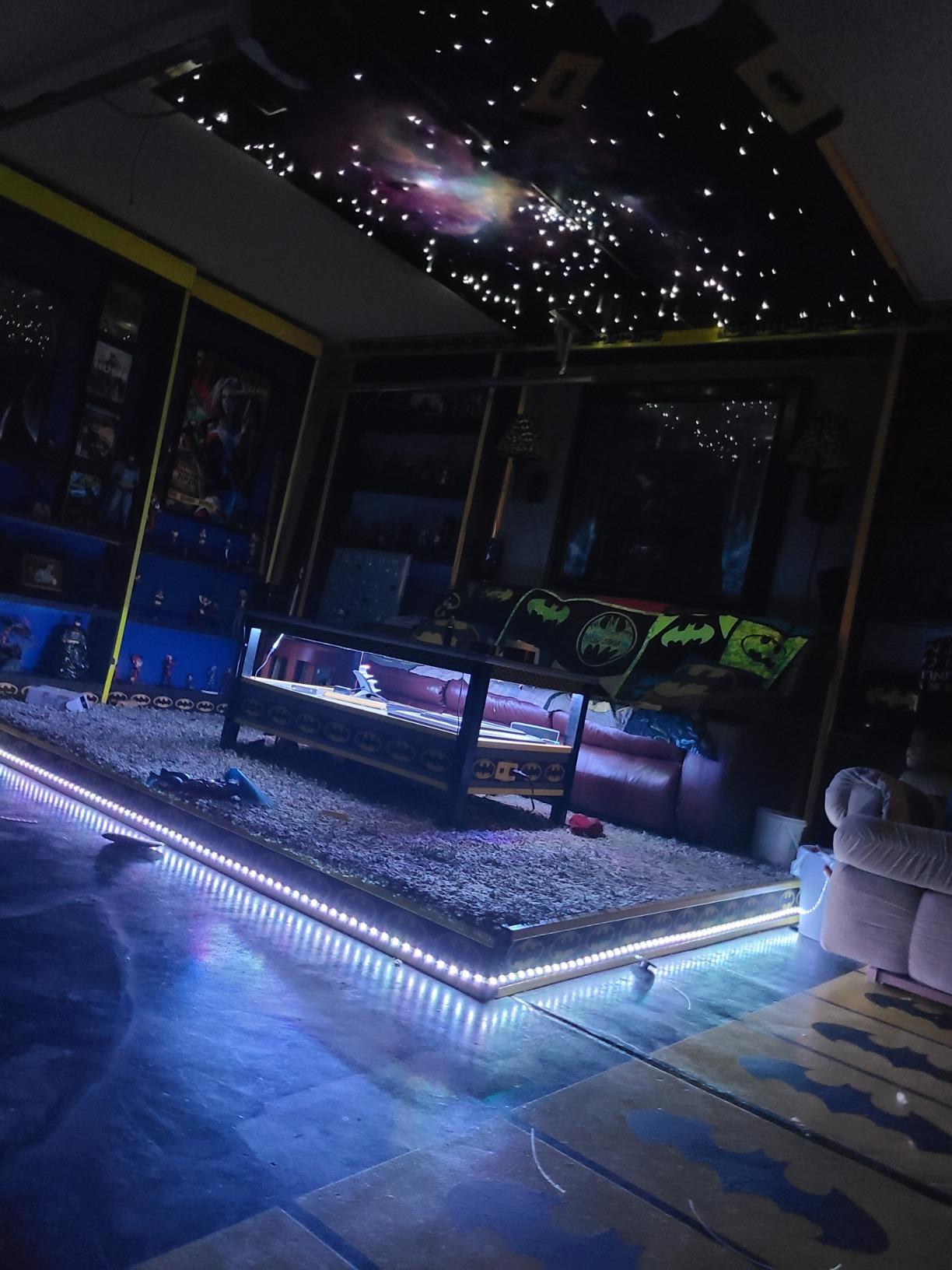 AZIMOM LED Bluetooth 16W RGBW Fiber Optic Light Star Ceiling Kits 150pcs 0.03in 6.5ft Sensor Music Mode Remote/APP Control Car Use Home Headliner Lighting Decoration customer photo 1