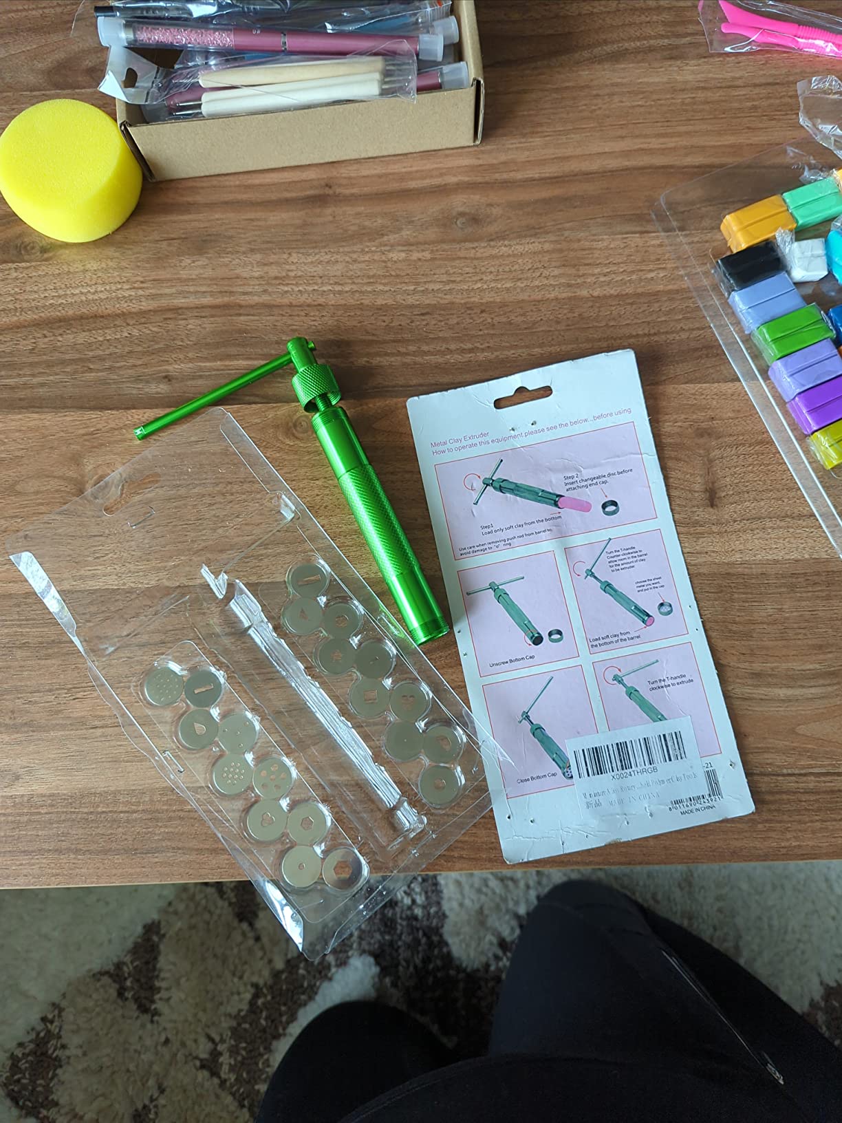 Miniature Alloy Rotary Clay Extruder-Multifunctional Durable held Polymer Clay Tools customer photo 2