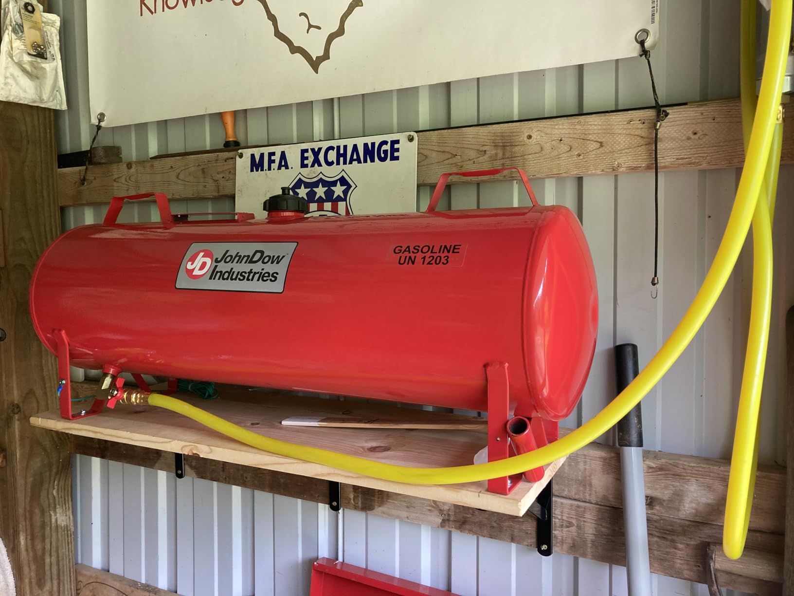 JohnDow Industries JDI-FST15 15 Gallon Fuel Station - Durable and Convenient Fuel Storage and Dispensing Solution,Red customer photo 2