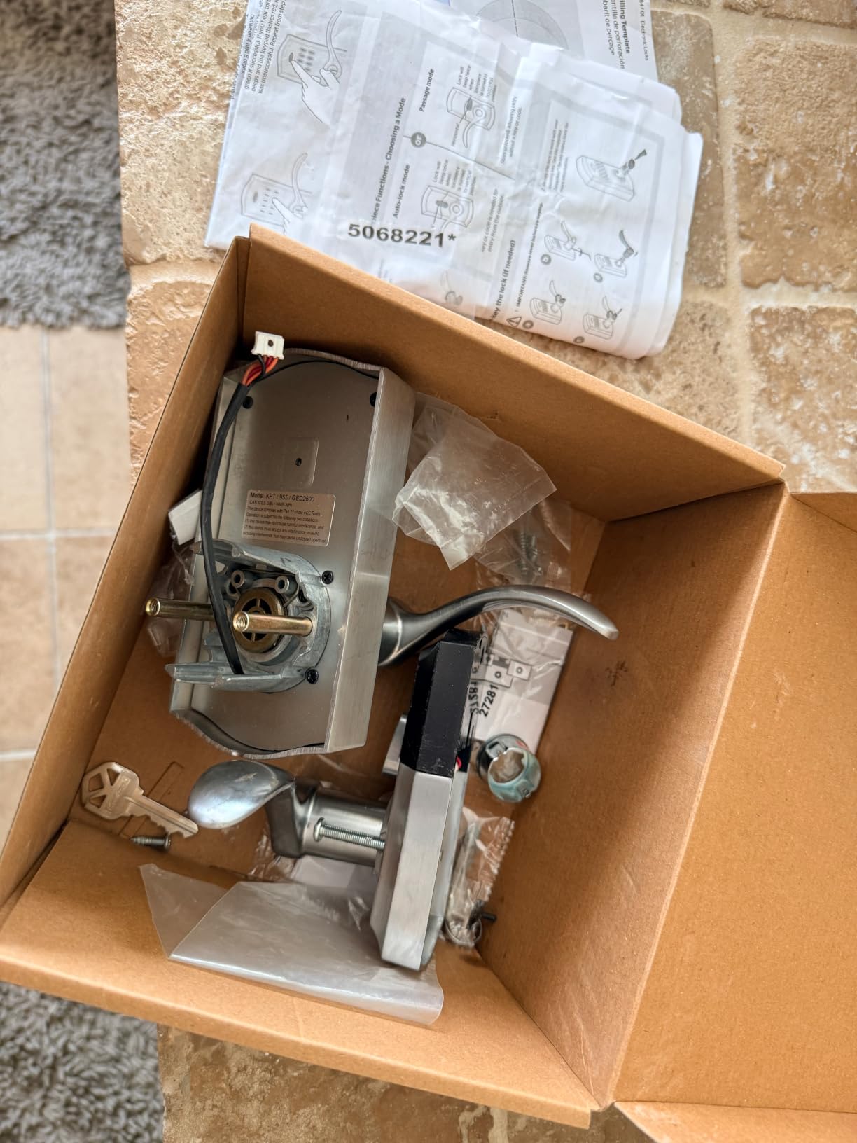 Kwikset 955PML-26DS Pembroke Lever Commercial Grade Electronic Smartcode Lever Lock with SmartKey Satin Chrome Finish customer photo 1