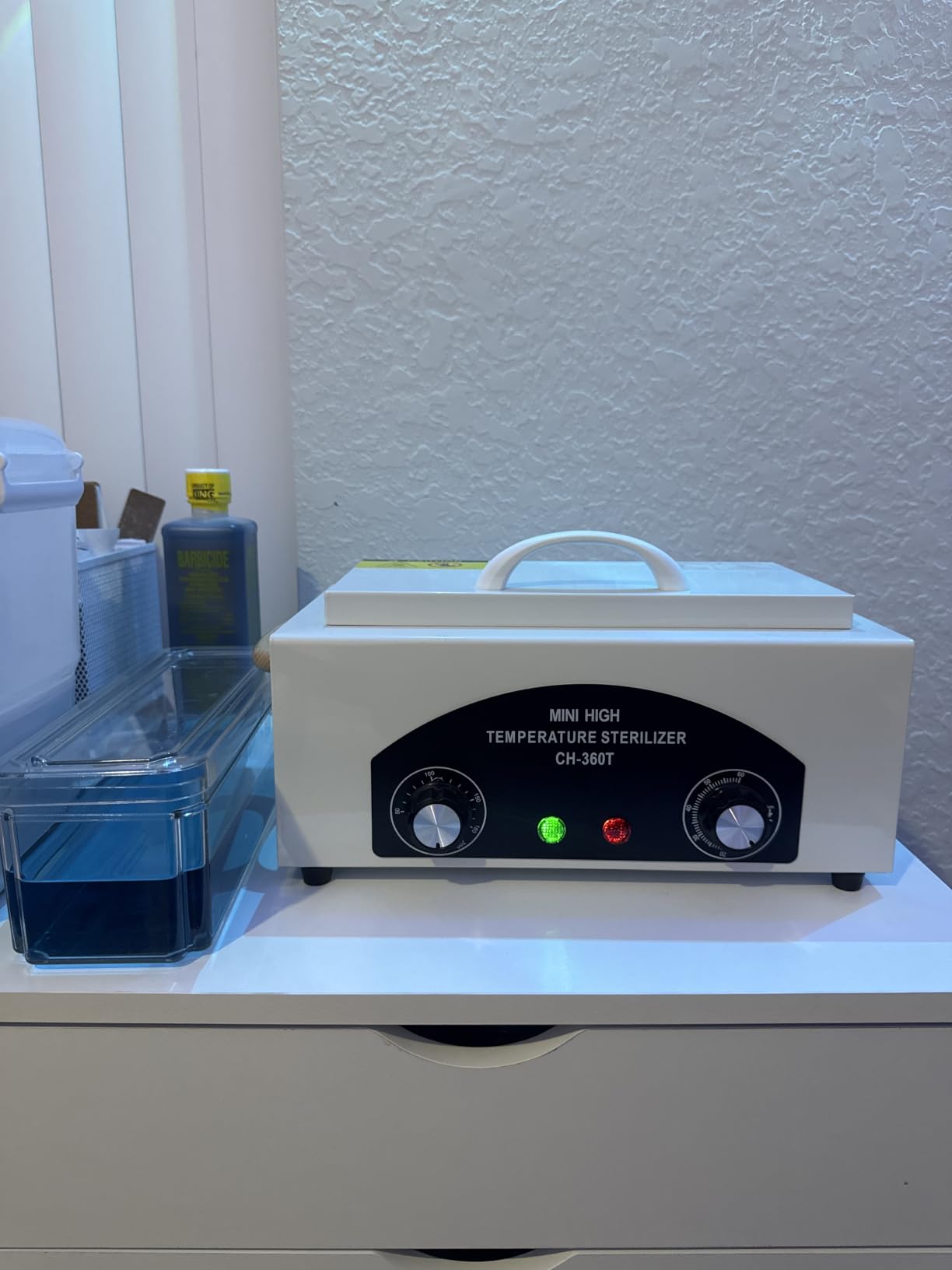 High Temperature Sterilizer Dry Heat Nail Tool Dental Tool Sterilizer 1.5L customer photo 1