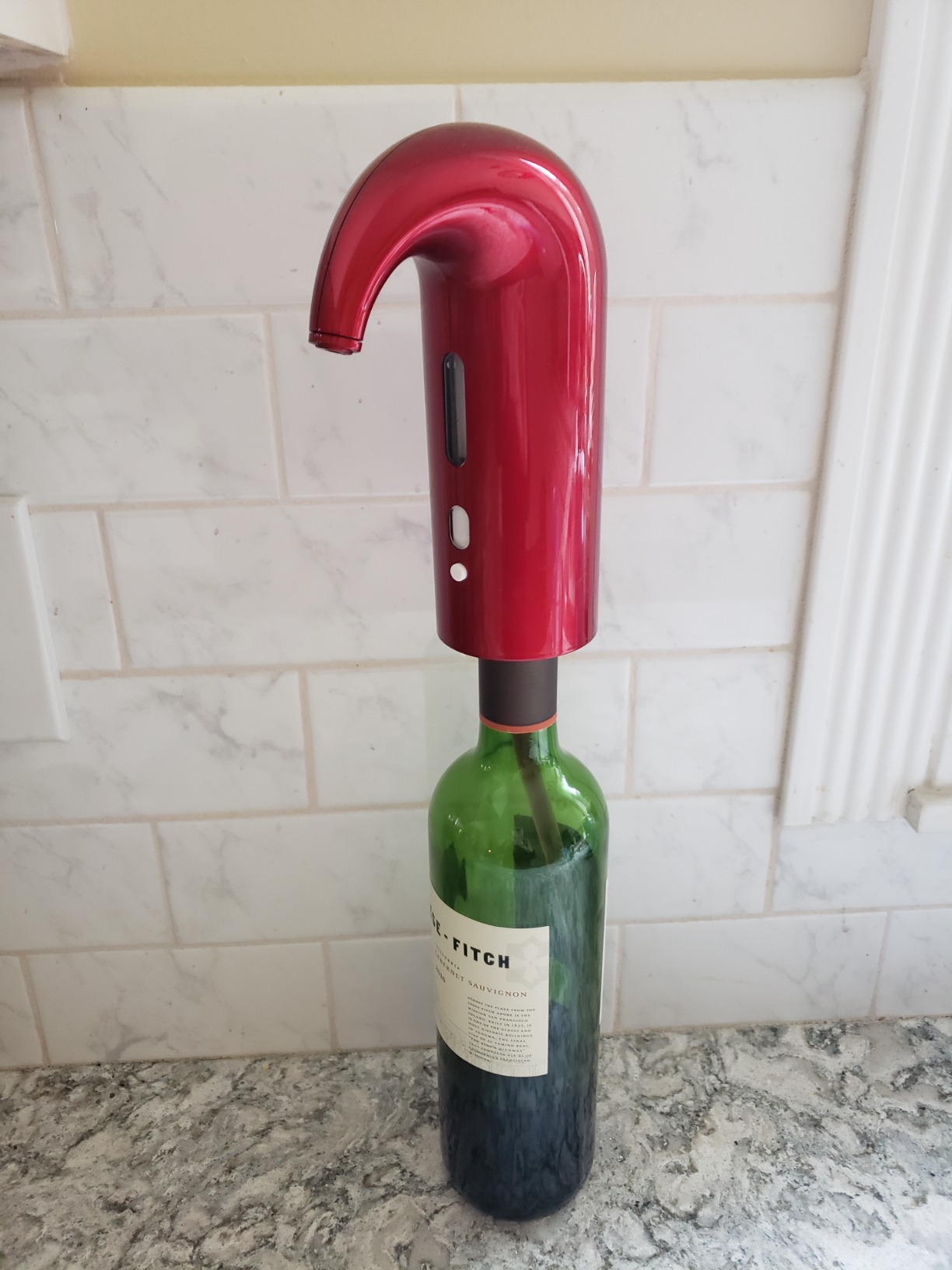 Wine Aerator Electric Wine Decanter Best Sellers One Touch Red-White Wine Accessories Aeration Work with Wine Opener for Beginner Enthusiast - Spout Pourer - Great Fathers Day Gift customer photo 1