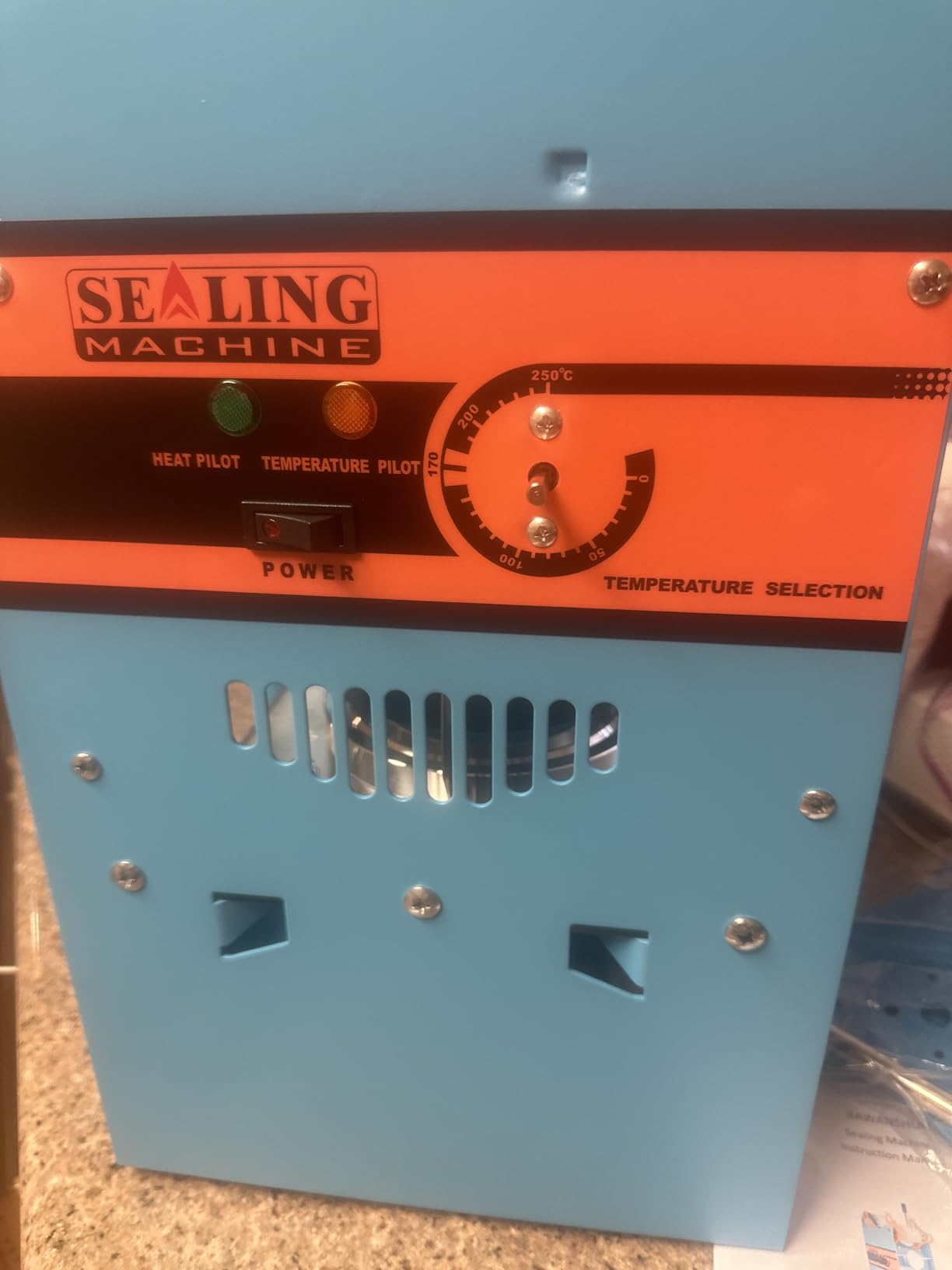 JIAWANSHUN Manual Cup Sealing Machine 300-500 Cups/Hour Electric Cup Sealer for 180mm Tall & 95mm Cup 110V customer photo 2