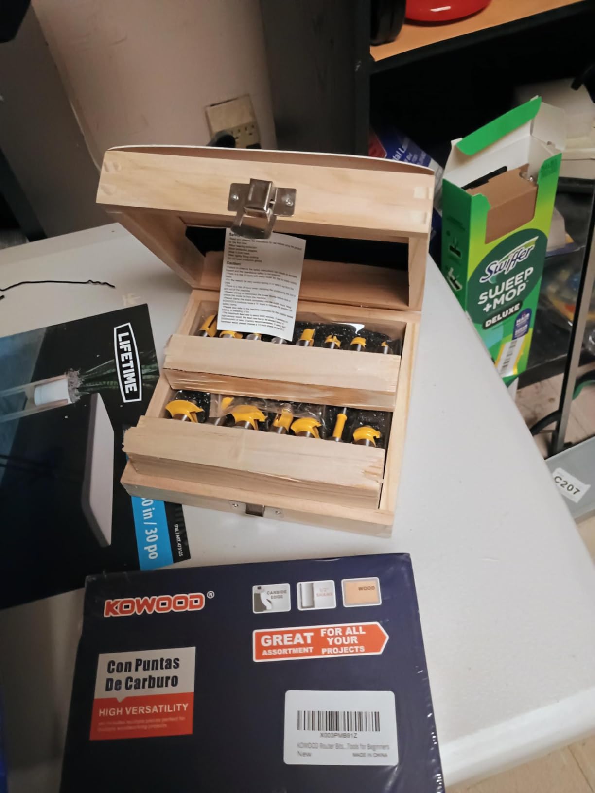 Router Bits Set of 15 Pieces 1/4 Inch Woodwork Tools for Beginners customer photo 2