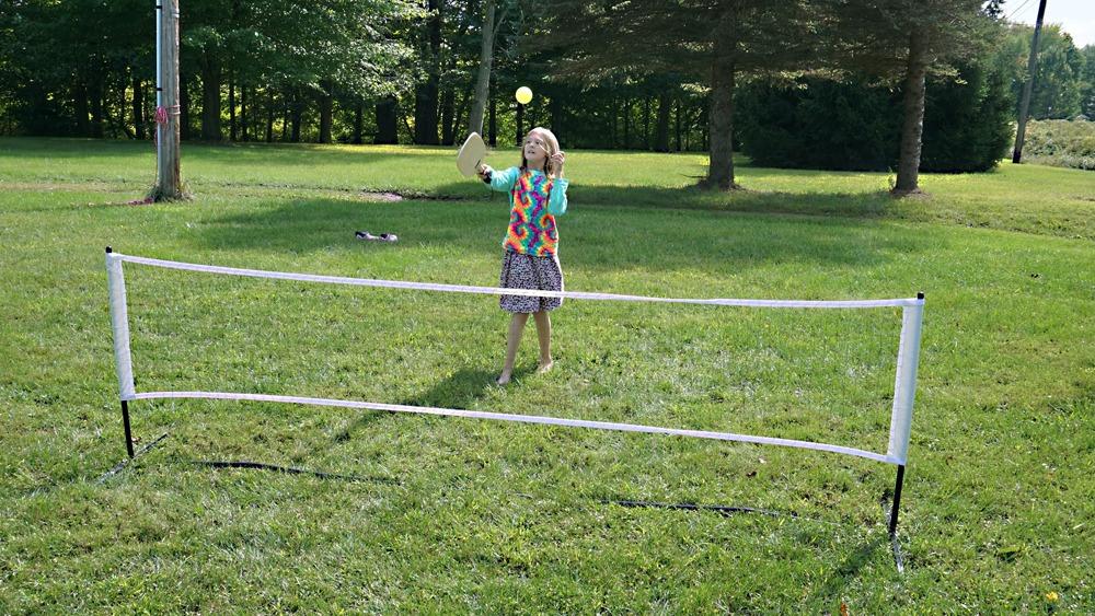 Franklin Sports Half Court Size Pickleball Net by Franklin Pickleball - Includes 10ft Net, (2) Paddles, and (2) X-40 USA Pickleball Approved Pickleballs customer photo 1