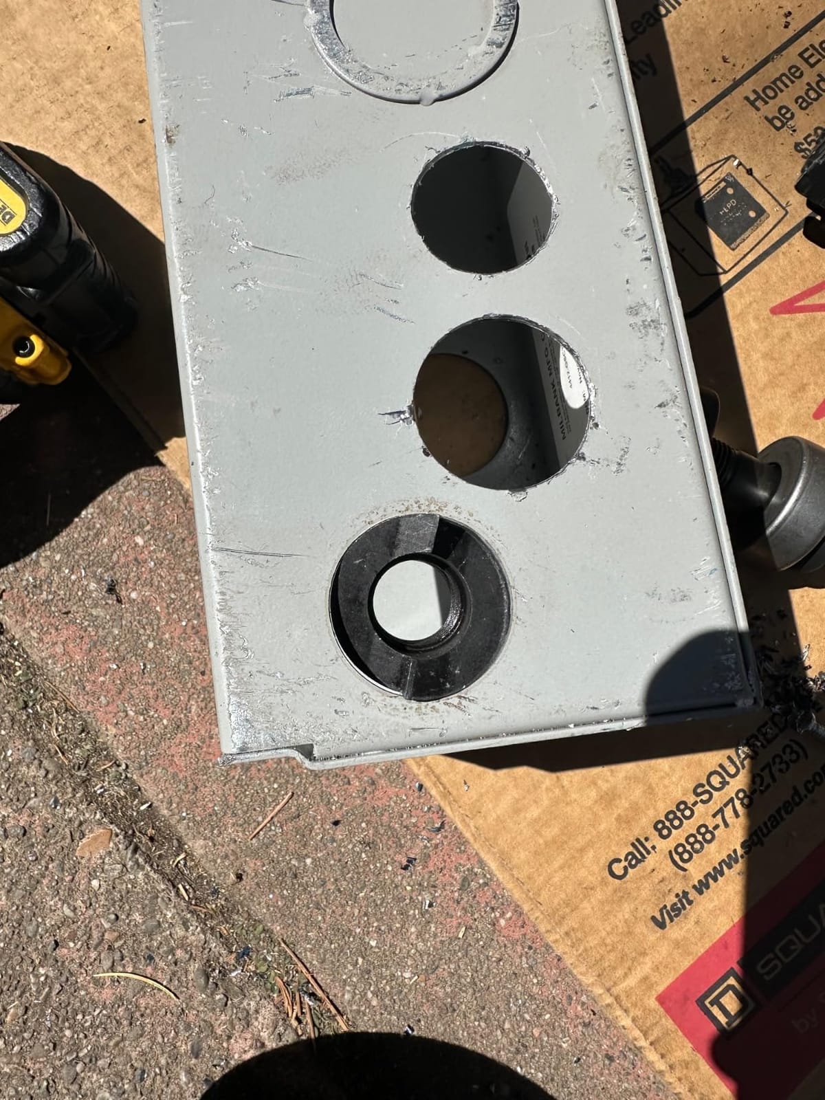 Ratchet Knockout Hole Punch Driver Kits 1/2 to 2 inch SLUG-Buster Knockout Electrical Conduit Hole Cutter Set KO Tool Kit (CC-60) customer photo 1