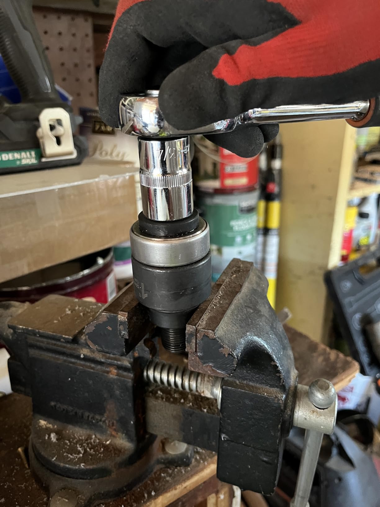 Ratchet Knockout Hole Punch Driver Kits 1/2 to 2 inch SLUG-Buster Knockout Electrical Conduit Hole Cutter Set KO Tool Kit (CC-60) customer photo 2