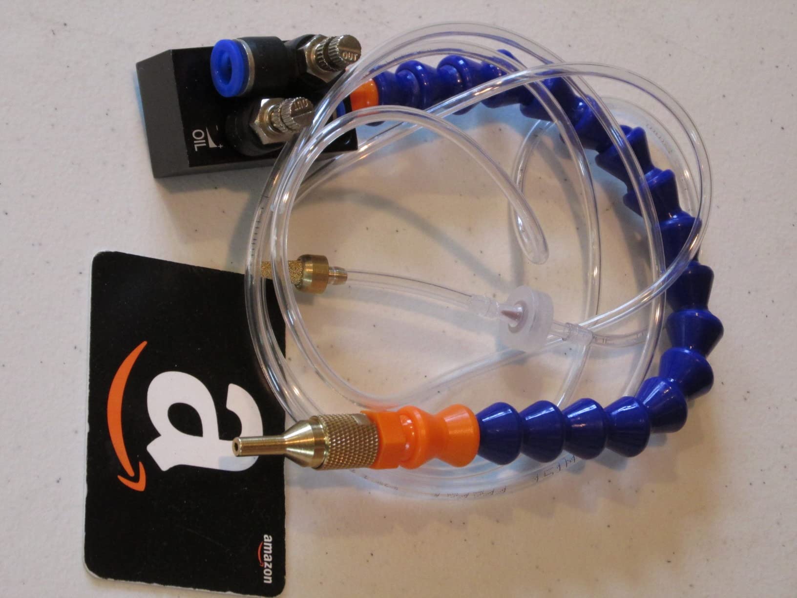 Mist Coolant Lubrication System, Flexible Hose Oil-Water Separator Spray Unit, Adjustable Mist Nozzle for Drill Press, Lathe, CNC, Milling Machine, Metal Cutting Cooling Tool customer photo 2