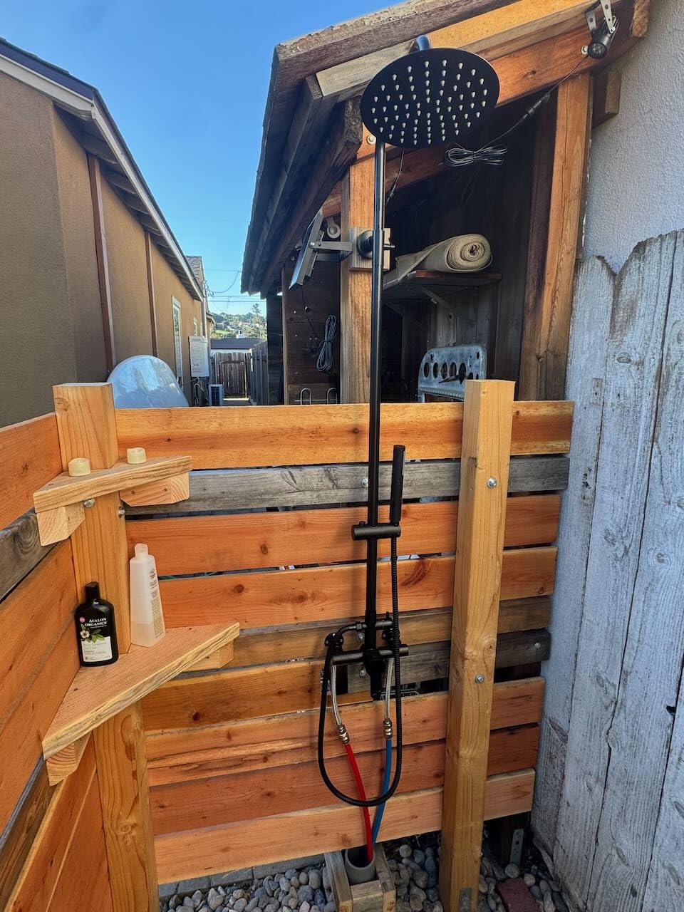 gotonovo Outdoor Shower Kit 304 Stainless Steel, Brushed Nickel, 8 Inch customer photo 1