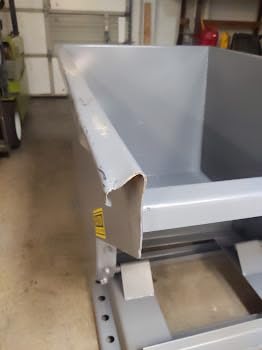 WRIGHT 1 Cubic Yard, Heavy Duty Self Dumping Hopper, 4000lb Capacity, Gray customer photo 1