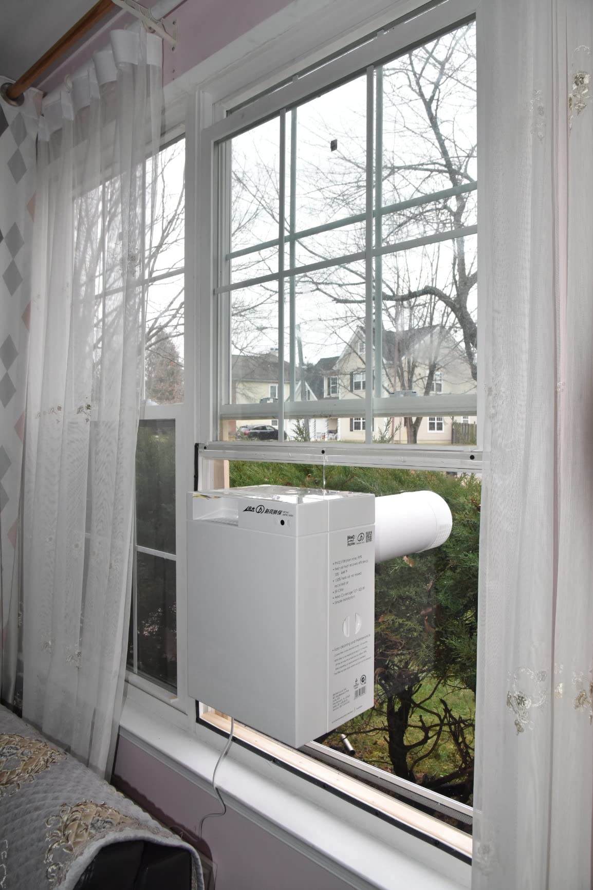BROAD AirPro Fresh FF100 HEPA Fresh Air ERV System with 99% PM2.5 Filtration Efficiency, 70% Fresh Air Heat Recovery Efficiency and 100% Fresh Air customer photo 2