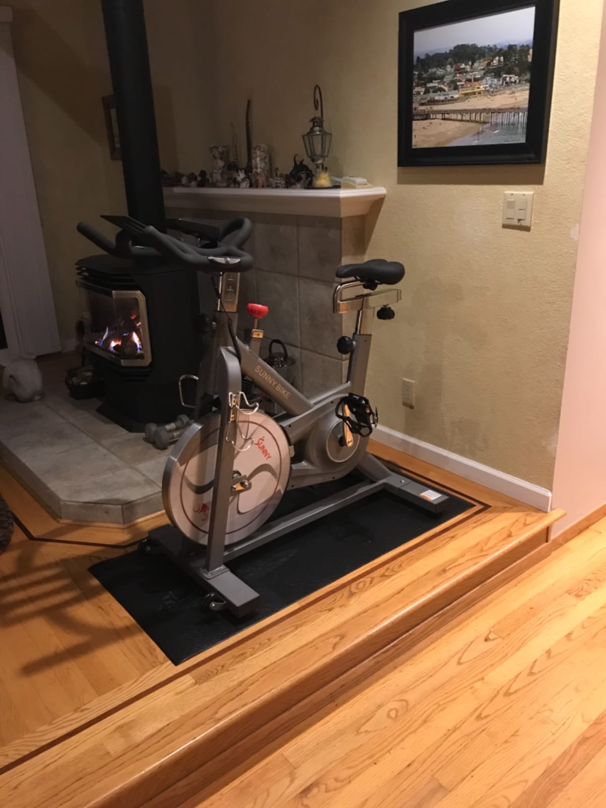Sunny Health & Fitness Magnetic Exercise Bike for Indoor Cycling | Up to 40LB Flywheel, Magnetic Resistance, Adjustable Seat/Bars, Up to 330LB Capacity, Quiet Belt Drive, Device Holder customer photo 2