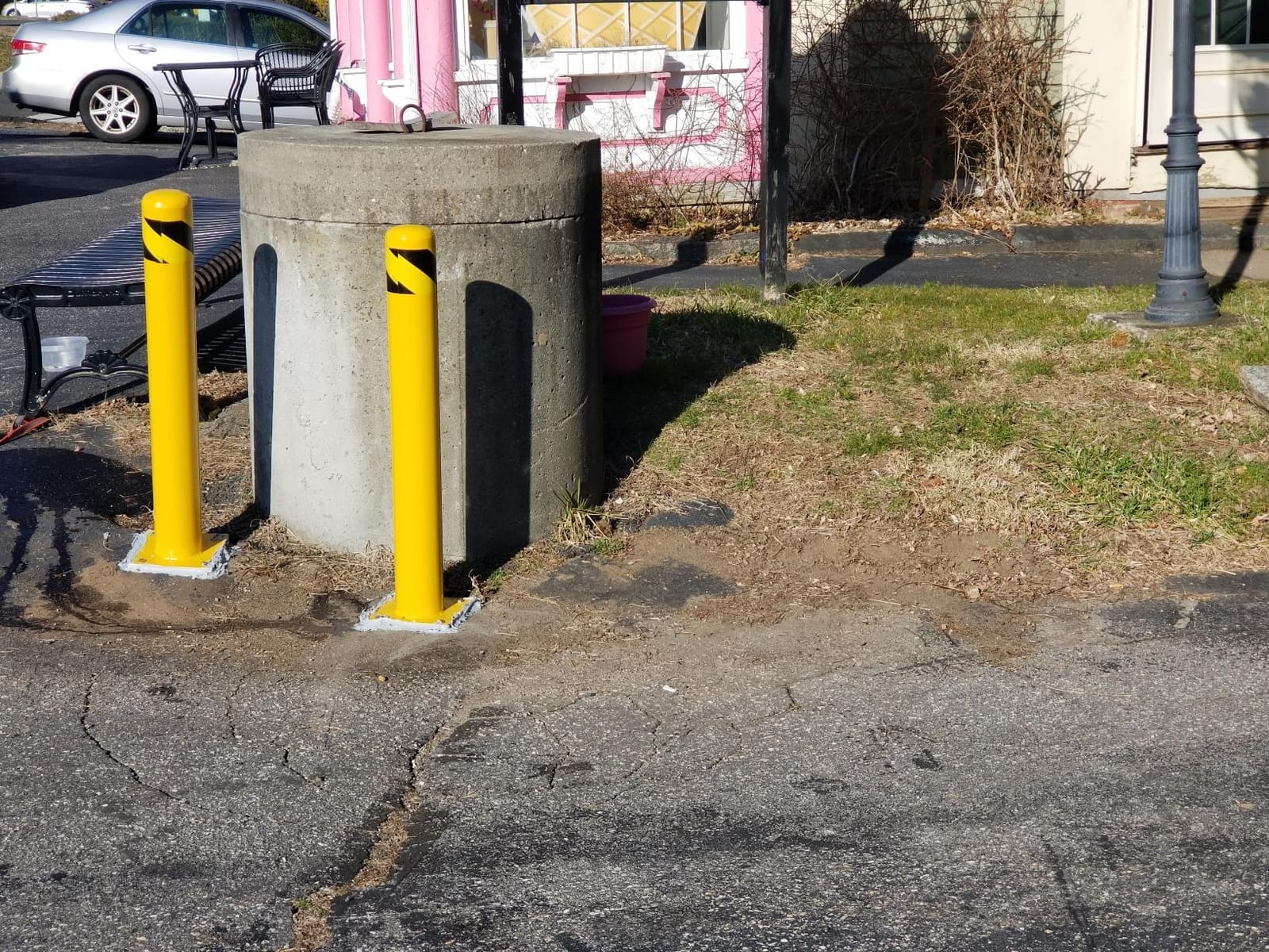 BestEquip Safety Bollard 36-4.5 Safety Barrier Bollard 4-1/2