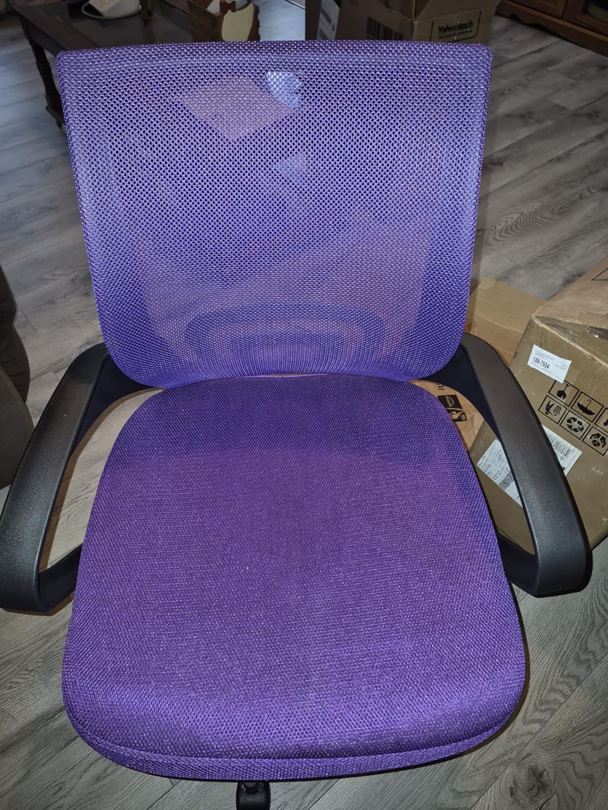 Yaheetech Mid-Back Mesh Computer Office Desk Chair Adjustable Swivel, Grey customer photo 1