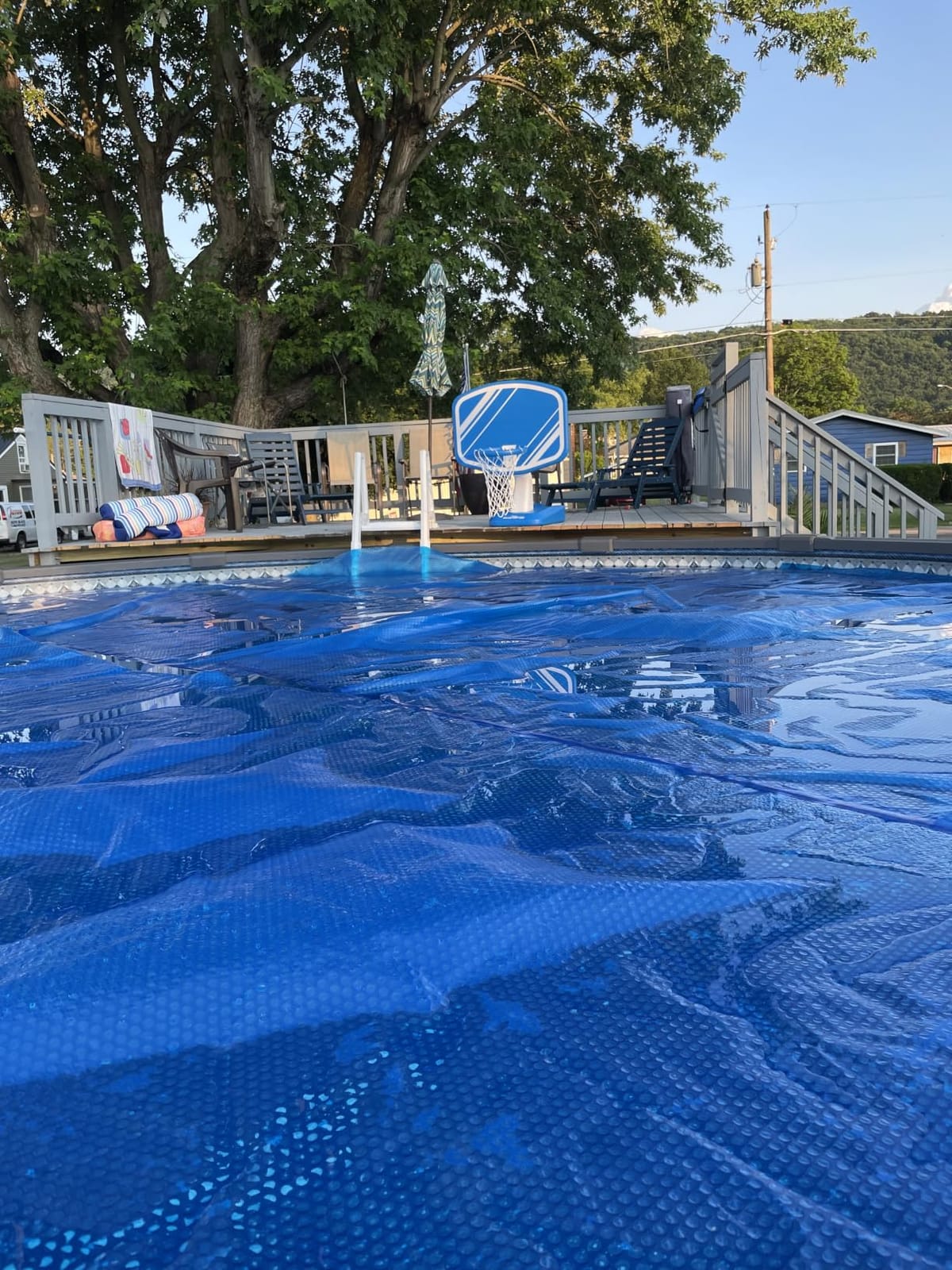 GoSports Splash Hoop PRO Pool Basketball Game – Modern Poolside Basketball Hoop with Backboard, Ball & Pump – Swimming Pool Basketball Hoop for Inground & Above Ground Pools customer photo 2