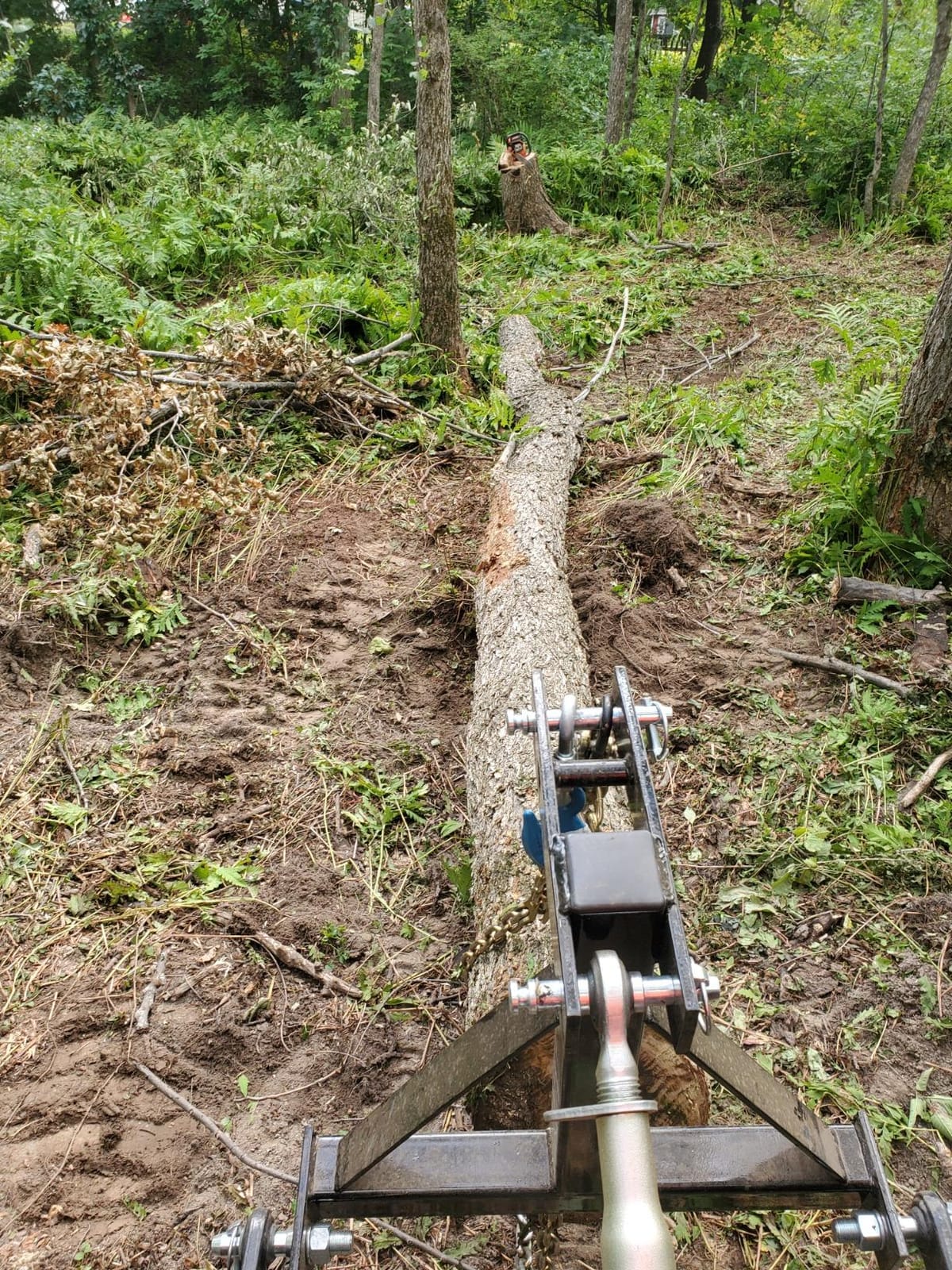 MAXXTUFF Heavy-Duty 3-Point Log Skidder Deluxe with Chain and Bonus 2” Receiver Hitch, Model RLS001 customer photo 2