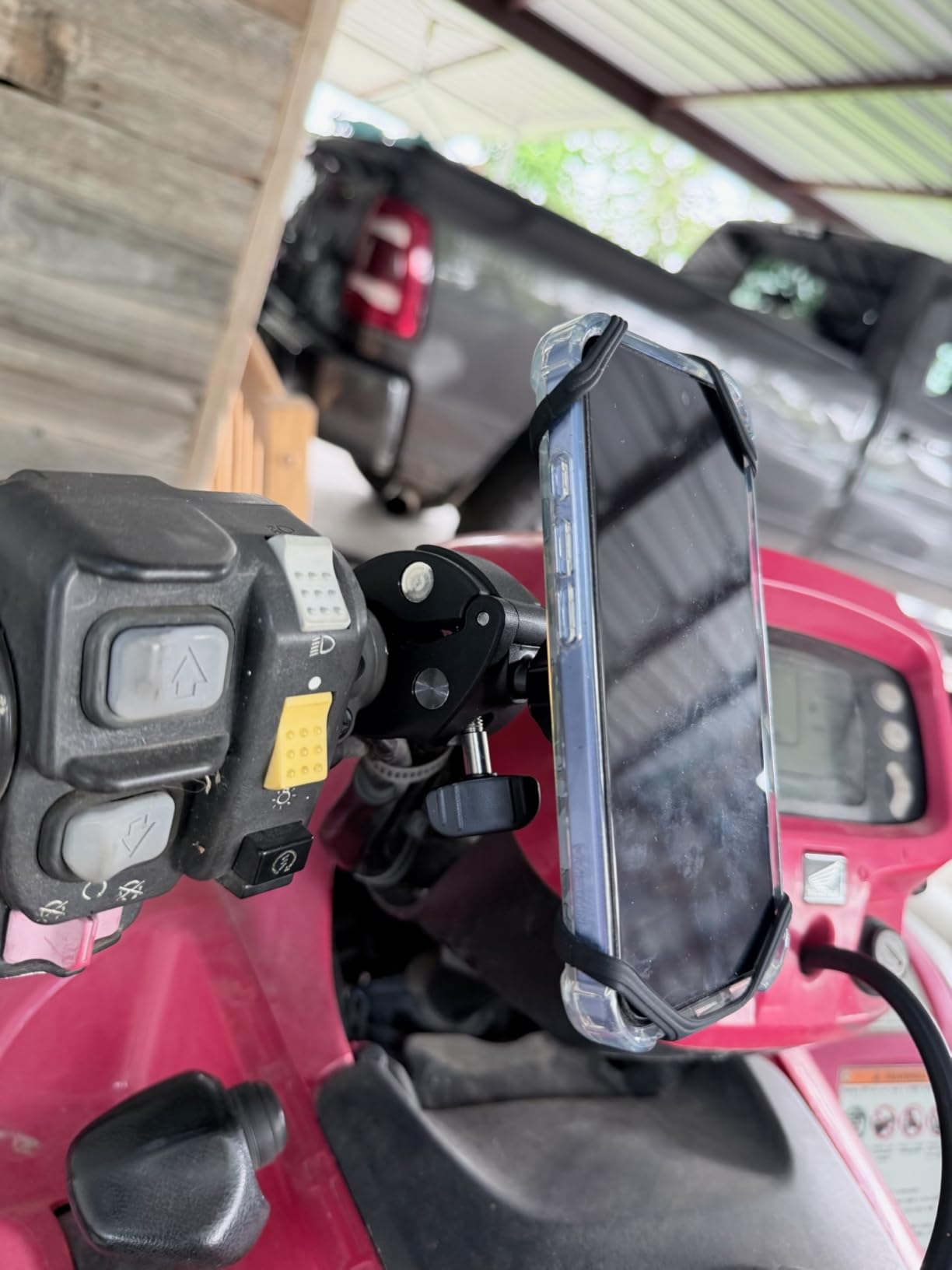 Upgraded 2026 Bicycle & Motorcycle Phone Mount - The Most Secure & Reliable Bike Phone Holder for iPhone, Samsung or Any Smartphone. Stress-Resistant & Highly Adjustable. x10 to Safeness & Comfort customer photo 2