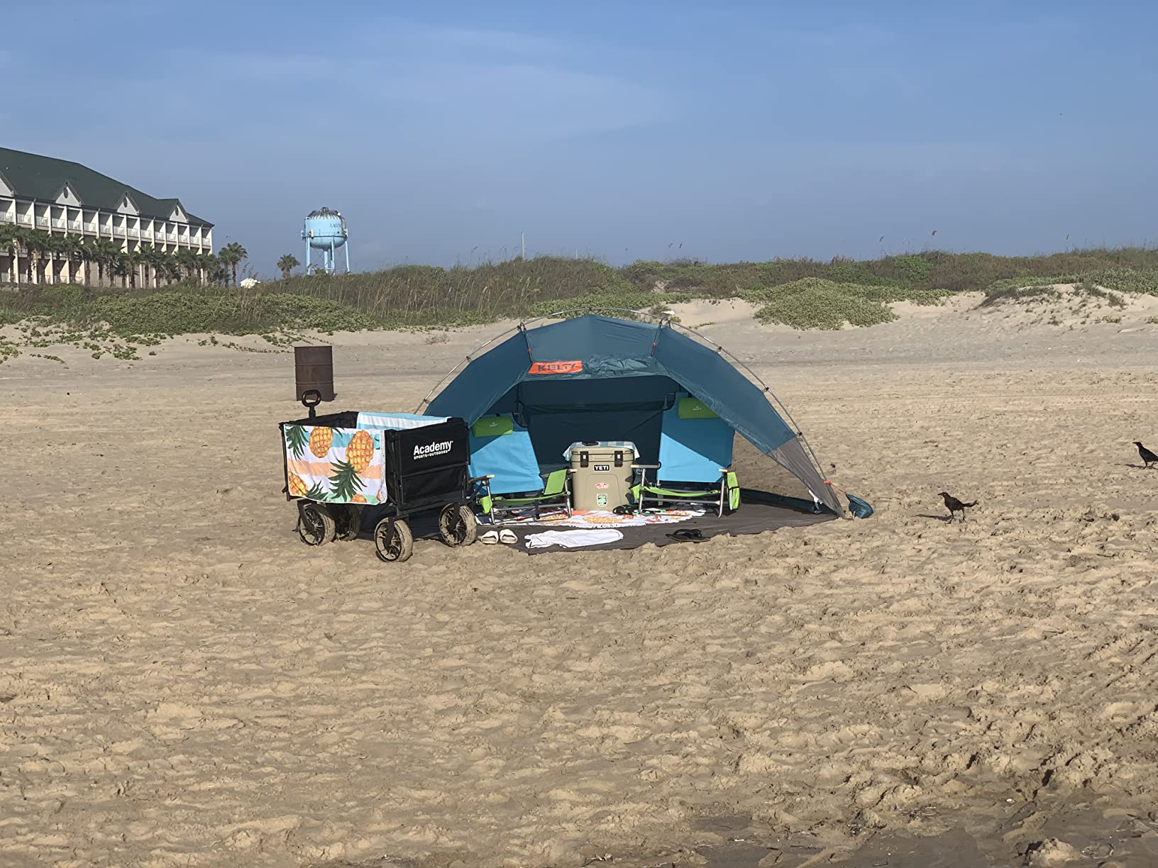 Kelty Cabana - Beach Cabana with Adjustable Side Walls and Windows, Easy Fast Setup, Sturdy Frame, Shade and Sun Protection, Built to Last customer photo 1