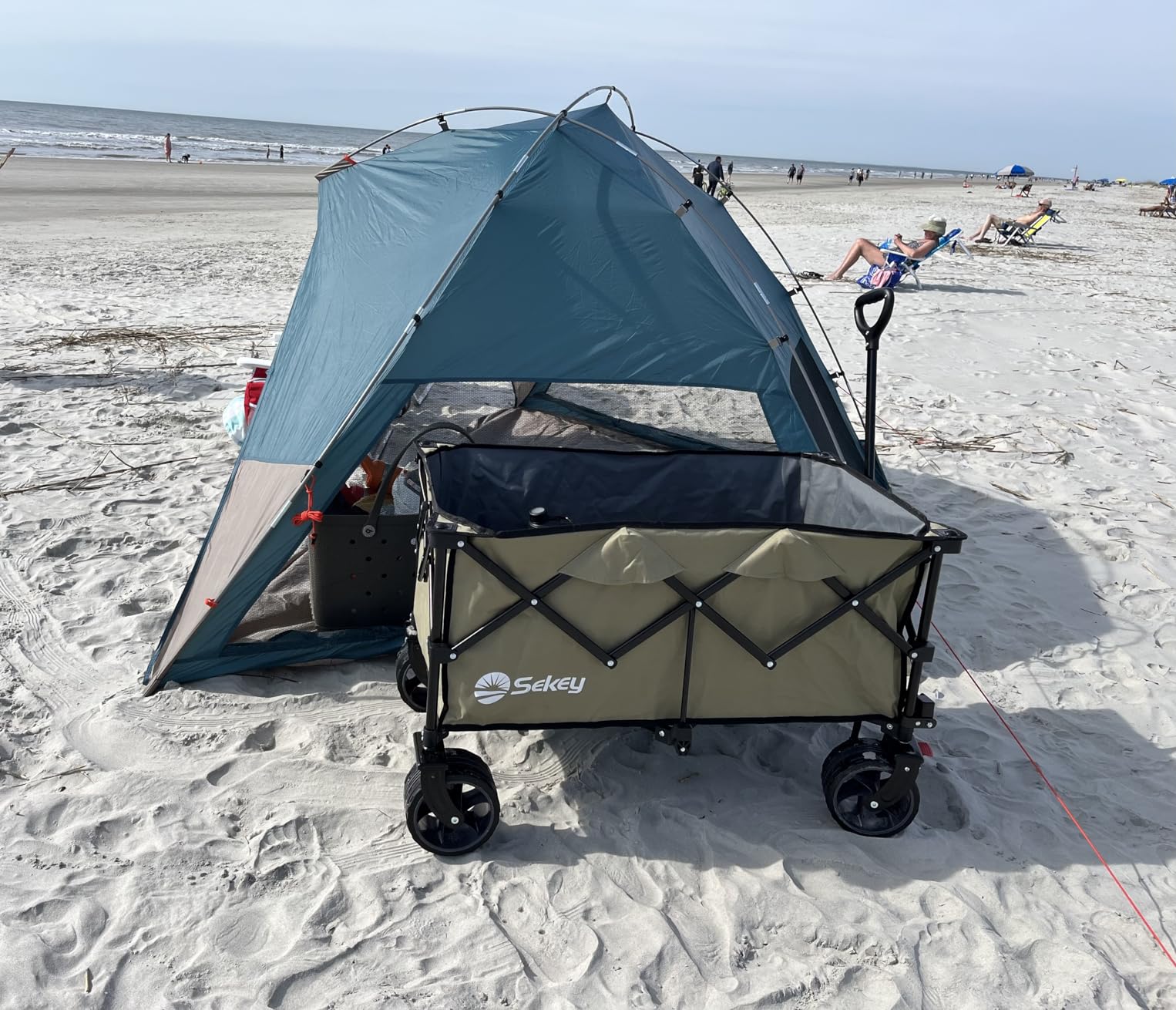 Kelty Cabana - Beach Cabana with Adjustable Side Walls and Windows, Easy Fast Setup, Sturdy Frame, Shade and Sun Protection, Built to Last customer photo 2