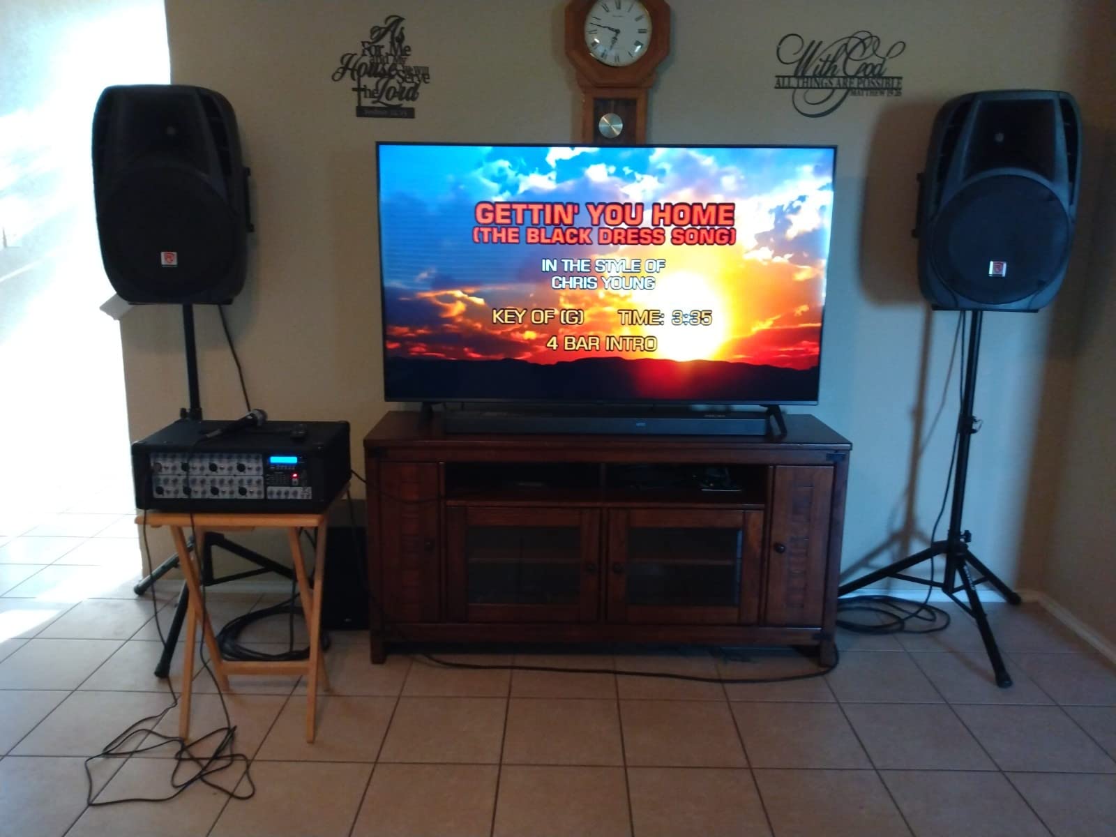 Rockville RPG2X12 PA Speaker System - Dual 12 Inch Powered Speakers, 8-Channel Mixer with Bluetooth, Adjustable Stands, 2 Wired Microphones, Cables customer photo 1