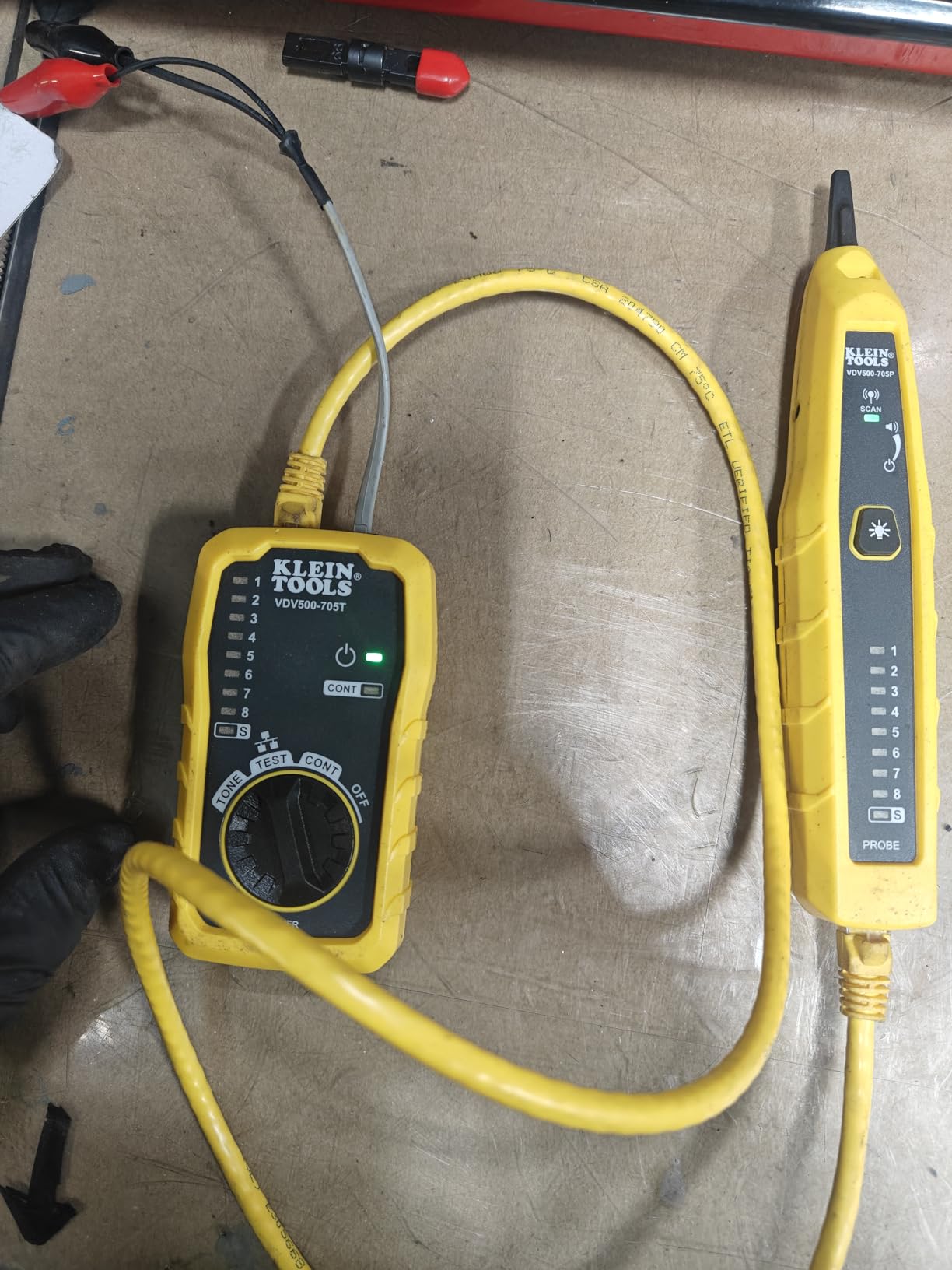 Klein Tools VDV500-705 Wire Tracer Tone Generator and Probe Kit for Ethernet, Internet, Telephone, Speaker, Coax, Video, and Data Cables RJ45, RJ11, RJ12 customer photo 2