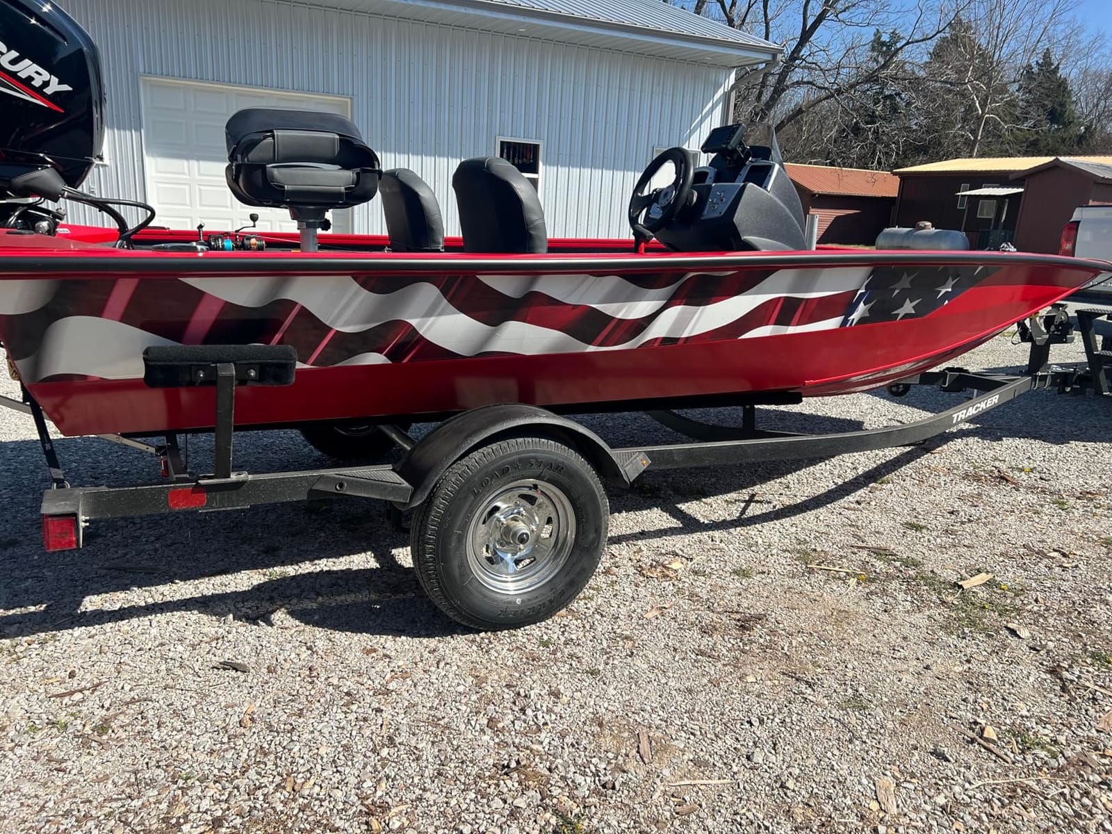 American Flag Boat Wrap Kit 3M Premium Cast Vinyl Graphic (20' Boat (24