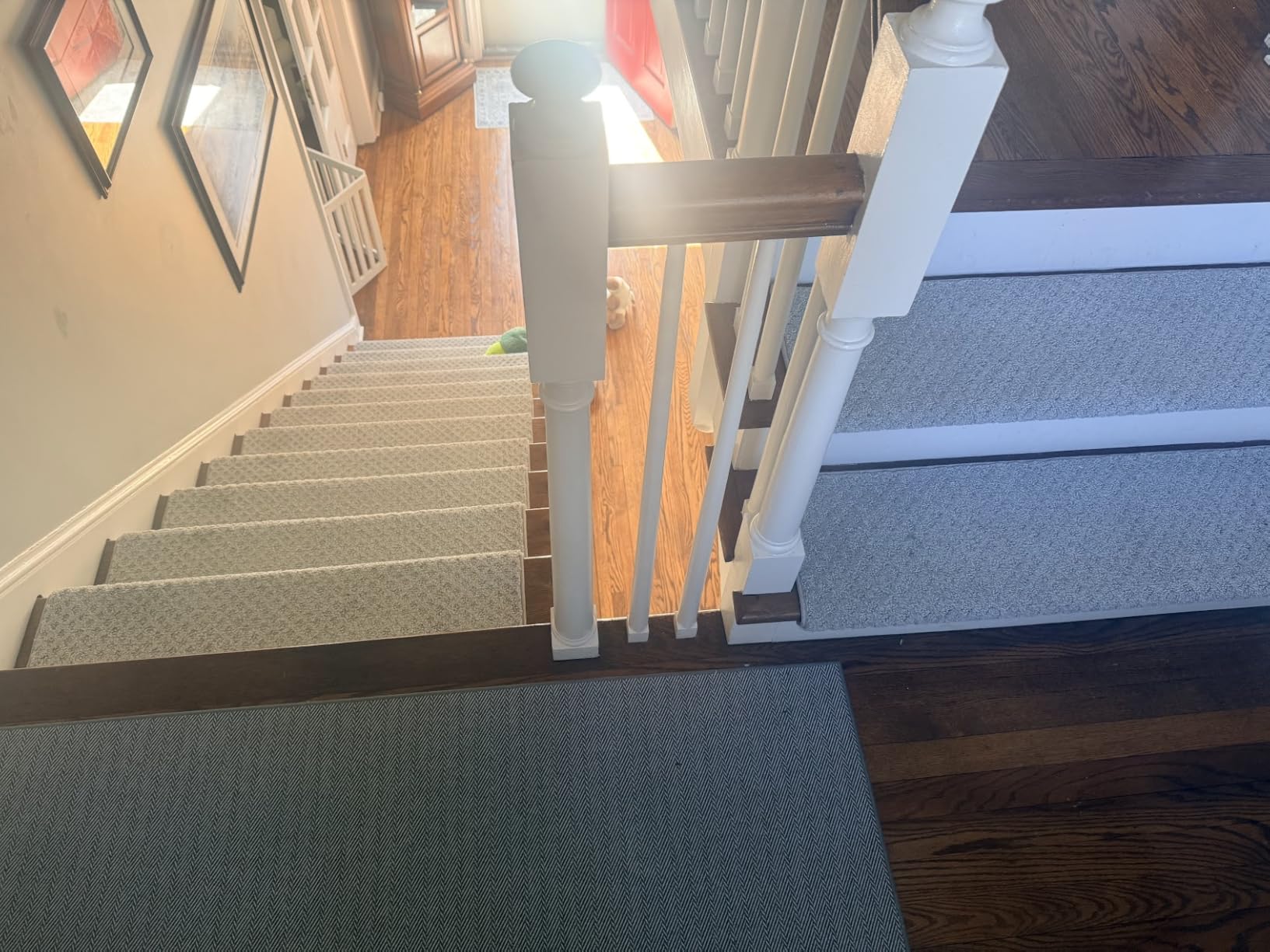 Oak Valley Designs Rounded Bullnose Carpet Stair Treads - Anti Slip Indoor Stair Mats for Wooden Stairs, Style: Bayside Charm, Crystal Canyon 31