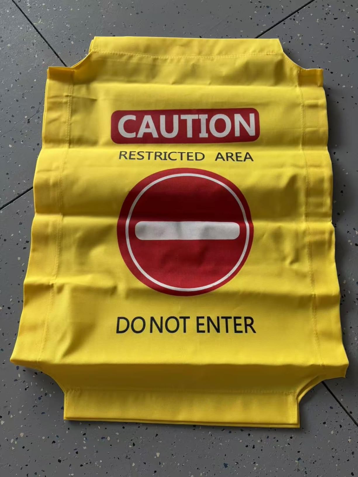 RELIANCER 3-Panel Safety Barricade,5.8FT Foldable Security Sign Barrier Gate,Safety Warning Barricade Fence,Traffic Barricades,Outdoor Crowd Control Barriers,Hazardous Area Driveway Isolation Gate customer photo 2