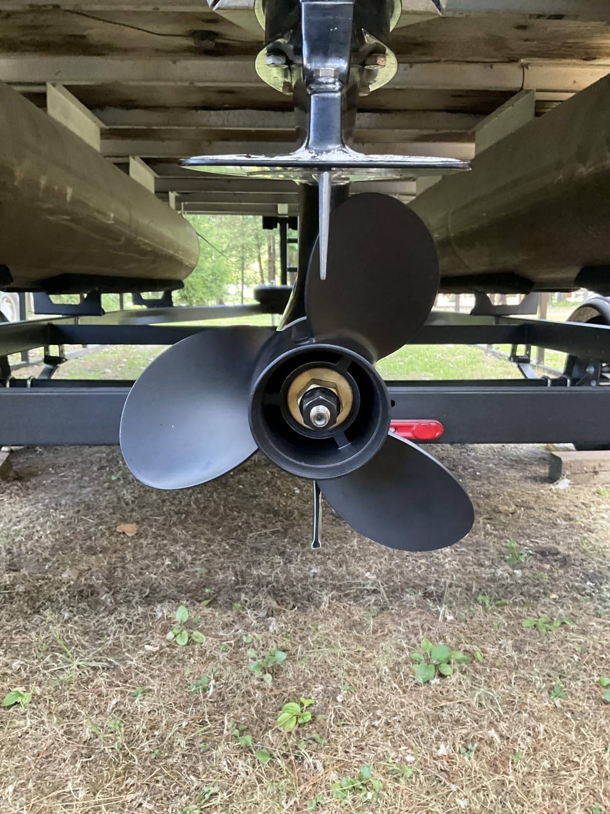 VIF 10 3/8 x 13 10 Spline Boat Propeller 48-19640A40 for Mercury 9.9-25hp | Upgrade Aluminum Boat Propeller Compatible with Mercury Outboard Motors 9.9/15/18/20/25HP RH 3