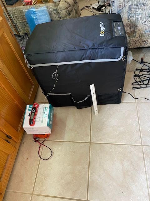 BougeRV 12V Refrigerator 53 Quart, Electric Car Cooler with MAX/ECO Mode | 12/24V DC, 45dB Quiet, -4~50°F, 3-level Battery Protection for Truck, RV, Camping, Use as freezer or refrigerator customer photo 2