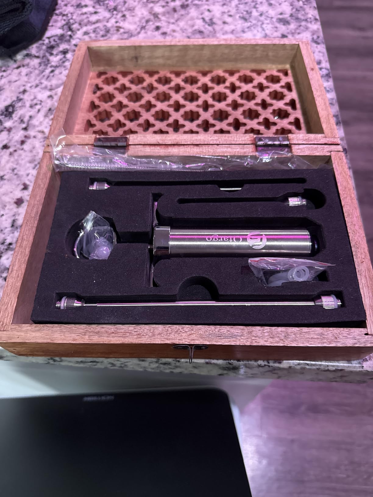 Ofargo Stainless Steel Meat Injector Syringe Kit with 4 Marinade Needles for BBQ Grill Smoker, Father Day Gifts for Dad Husband Men Him, 2-oz Large Capacity, Both Paper User Manual and E-Book Recipe customer photo 2